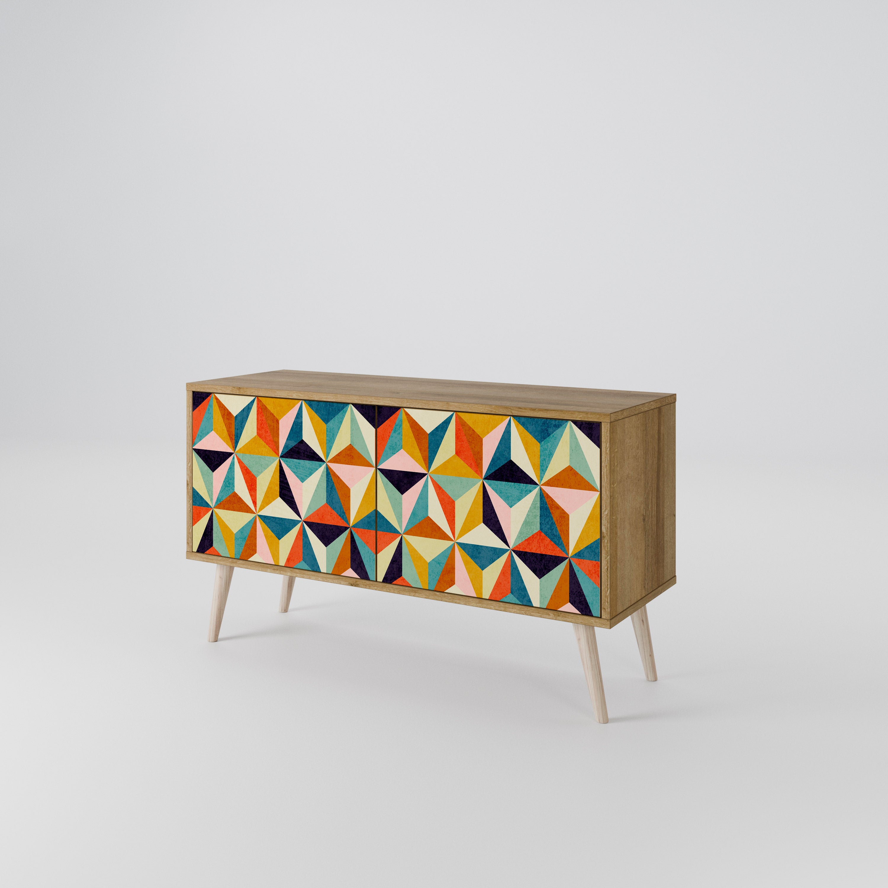 TESSELATE TREASURES Kompaktowa szafka RTV 2-drzwiowa
