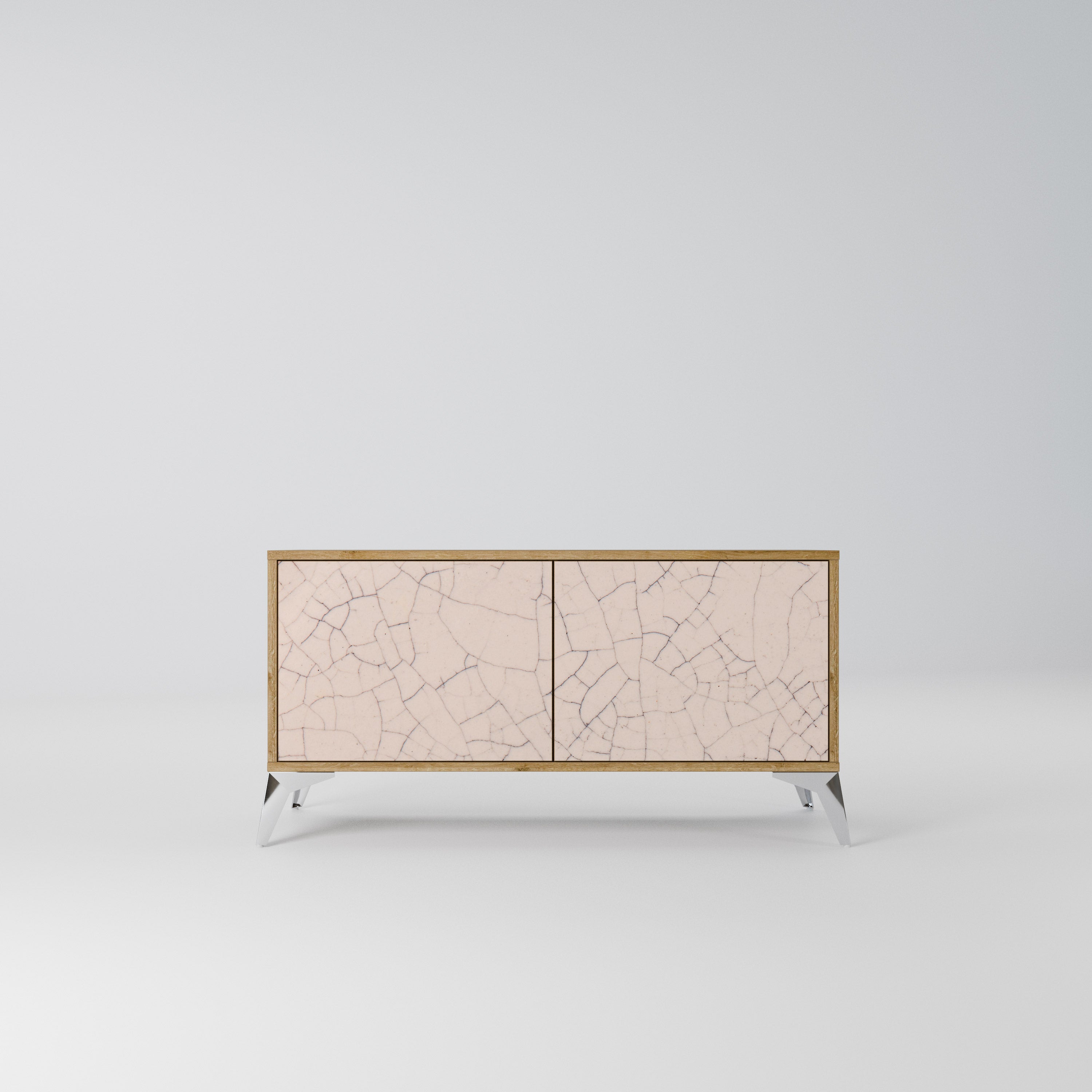 CERAMIC TEXTURE Kompaktowa szafka RTV 2-drzwiowa