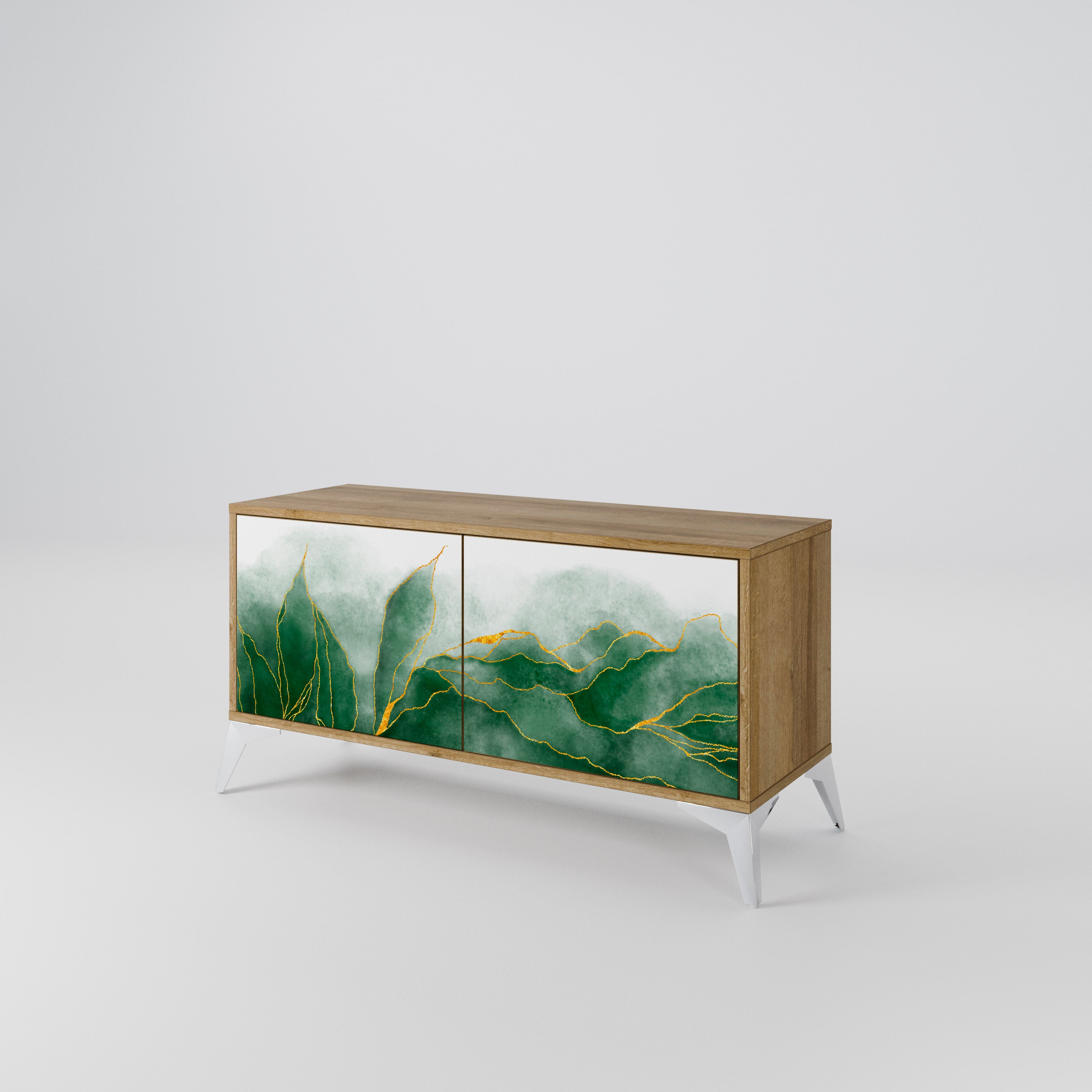 EXPENSIVE NATURE Kompaktowa szafka RTV 2-drzwiowa