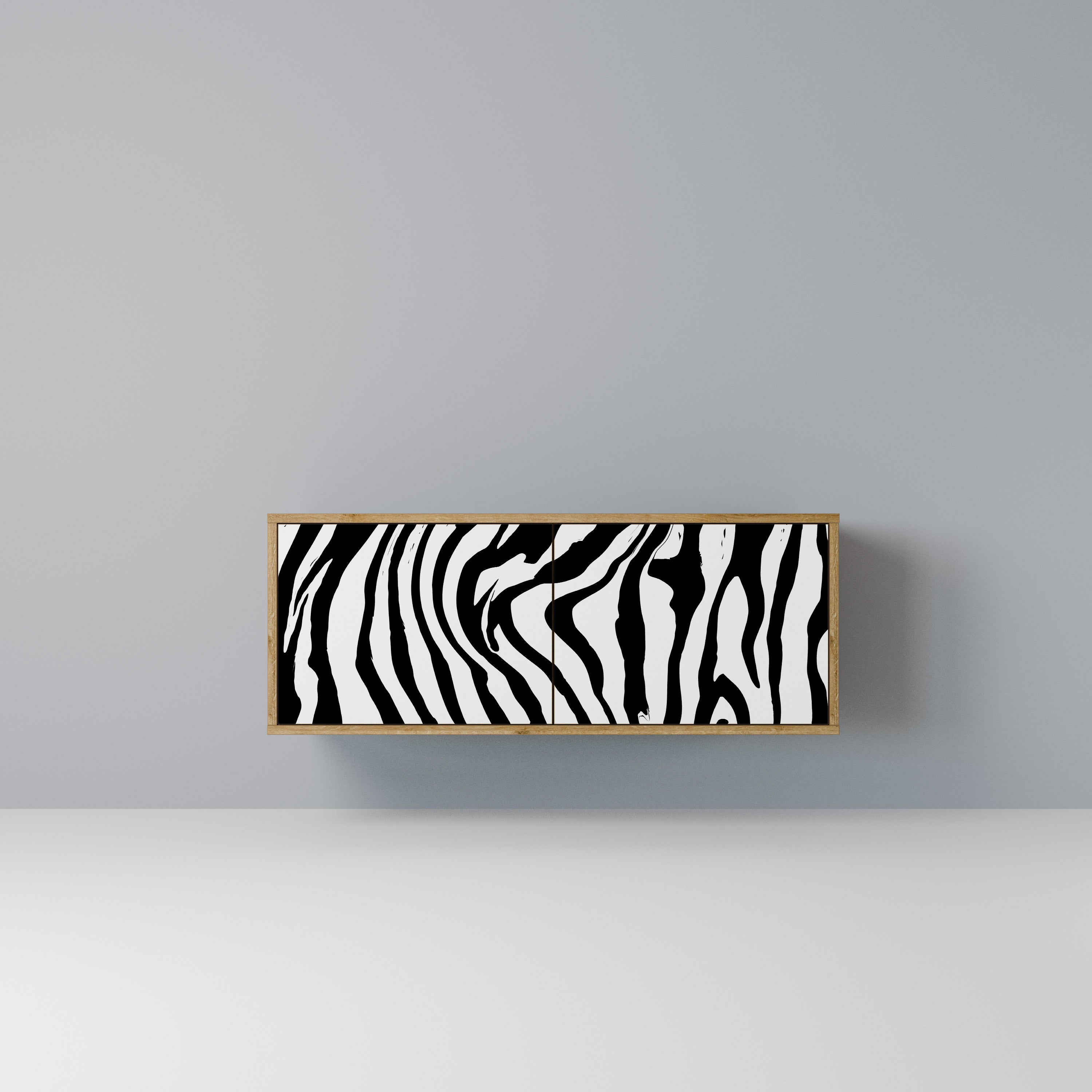 SPLENDID ZEBRA Kompaktowa szafka RTV 2-drzwiowa