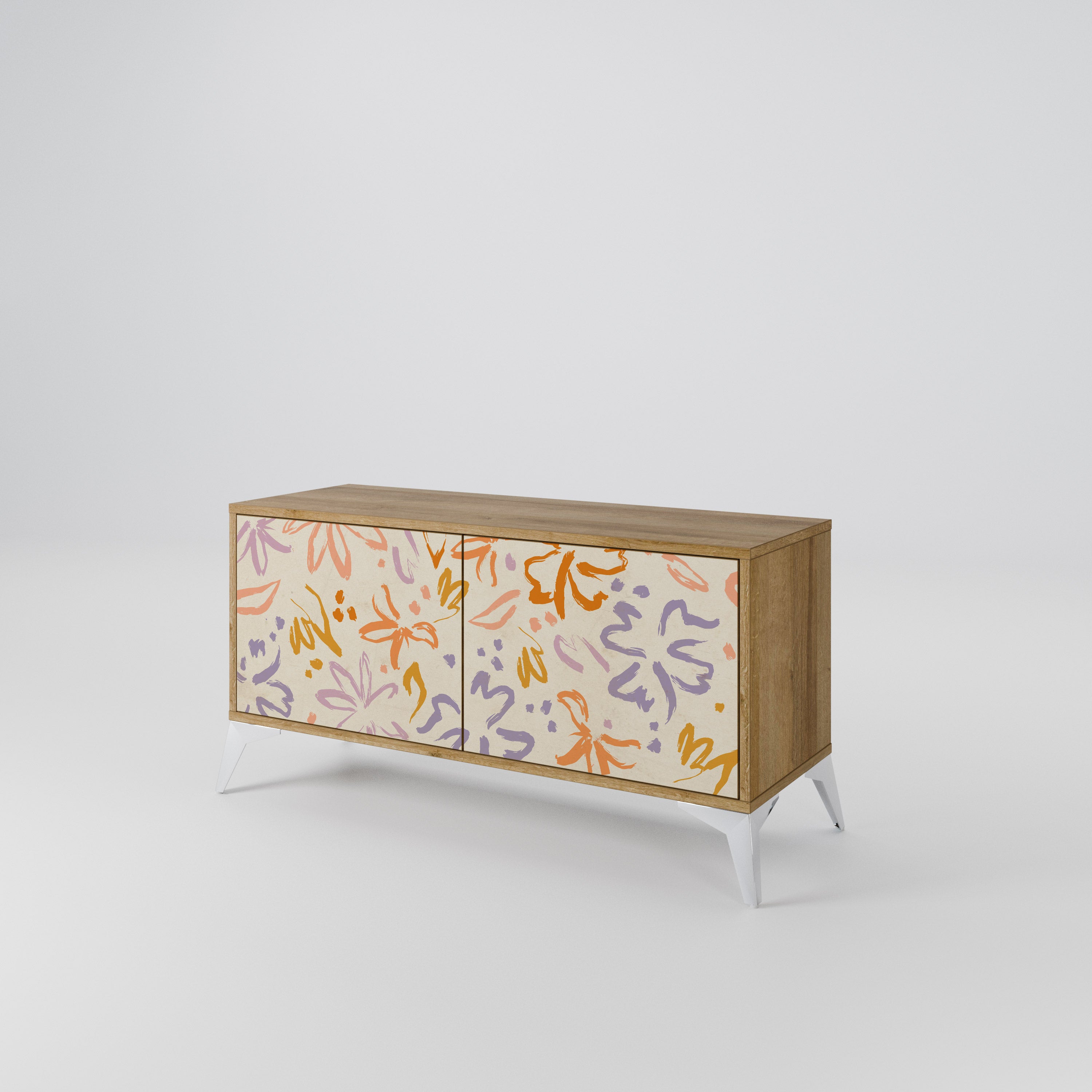 SPRING WHIMSY Kompaktowa szafka RTV 2-drzwiowa