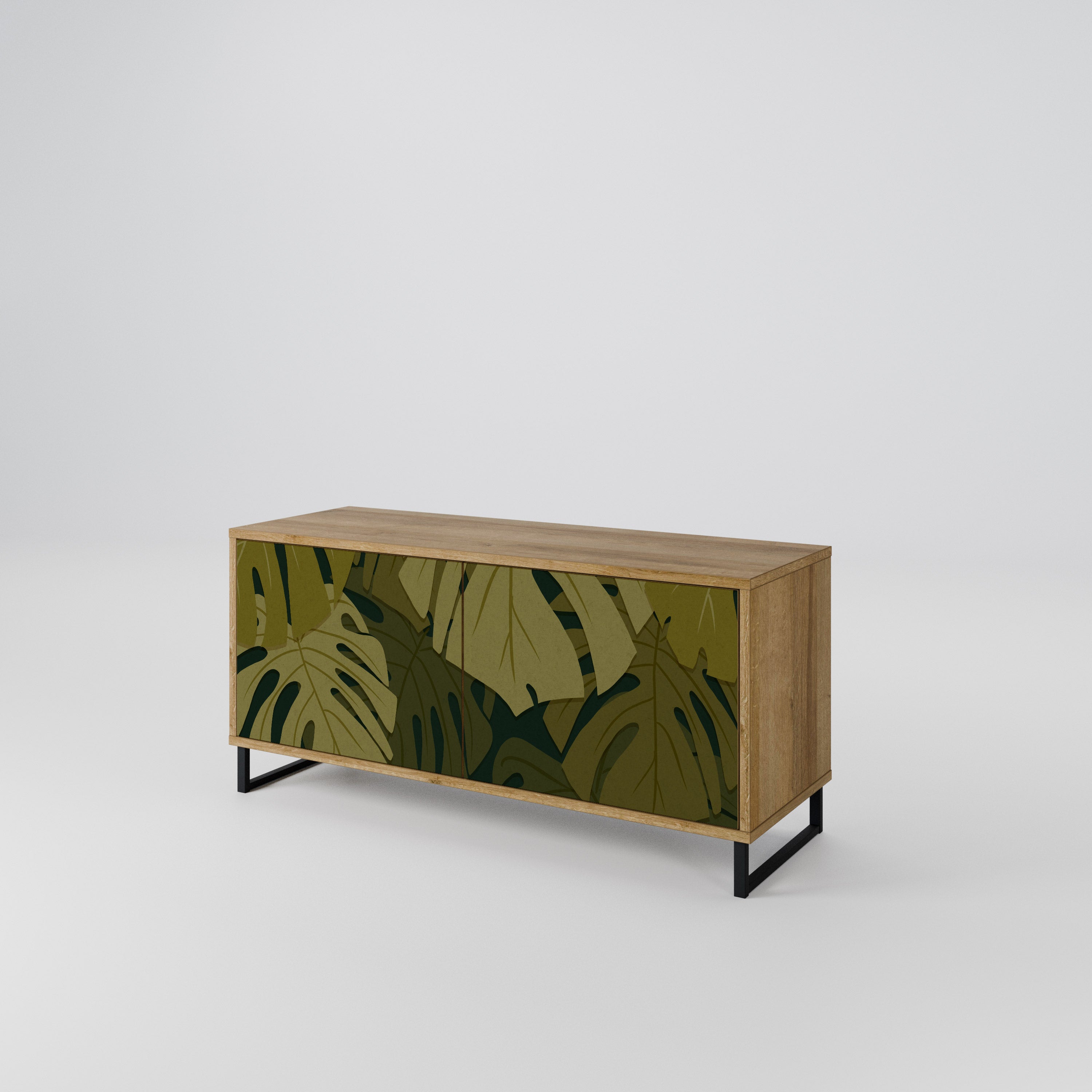 TROPICAL BEAUTY Kompaktowa szafka RTV 2-drzwiowa