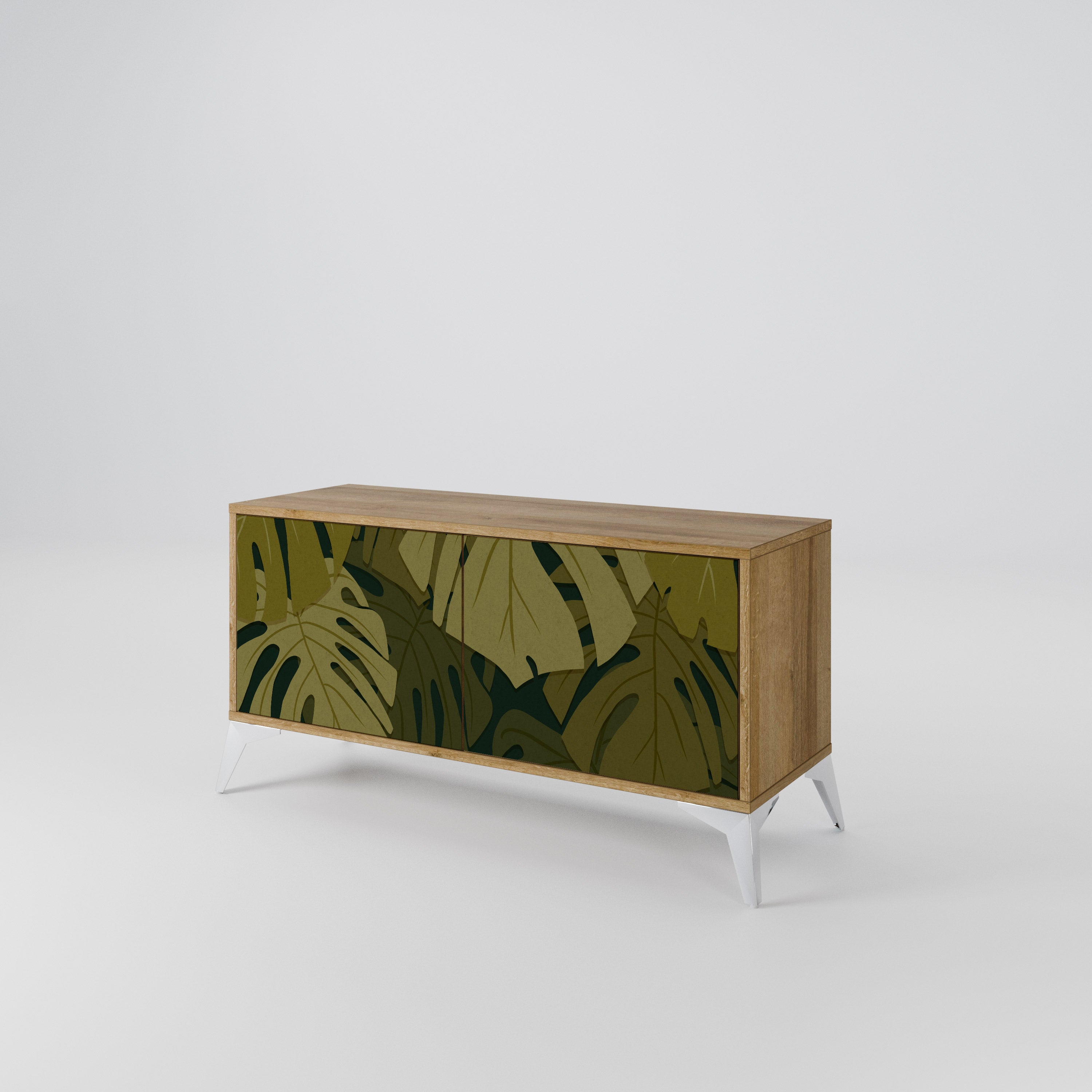 TROPICAL BEAUTY Kompaktowa szafka RTV 2-drzwiowa