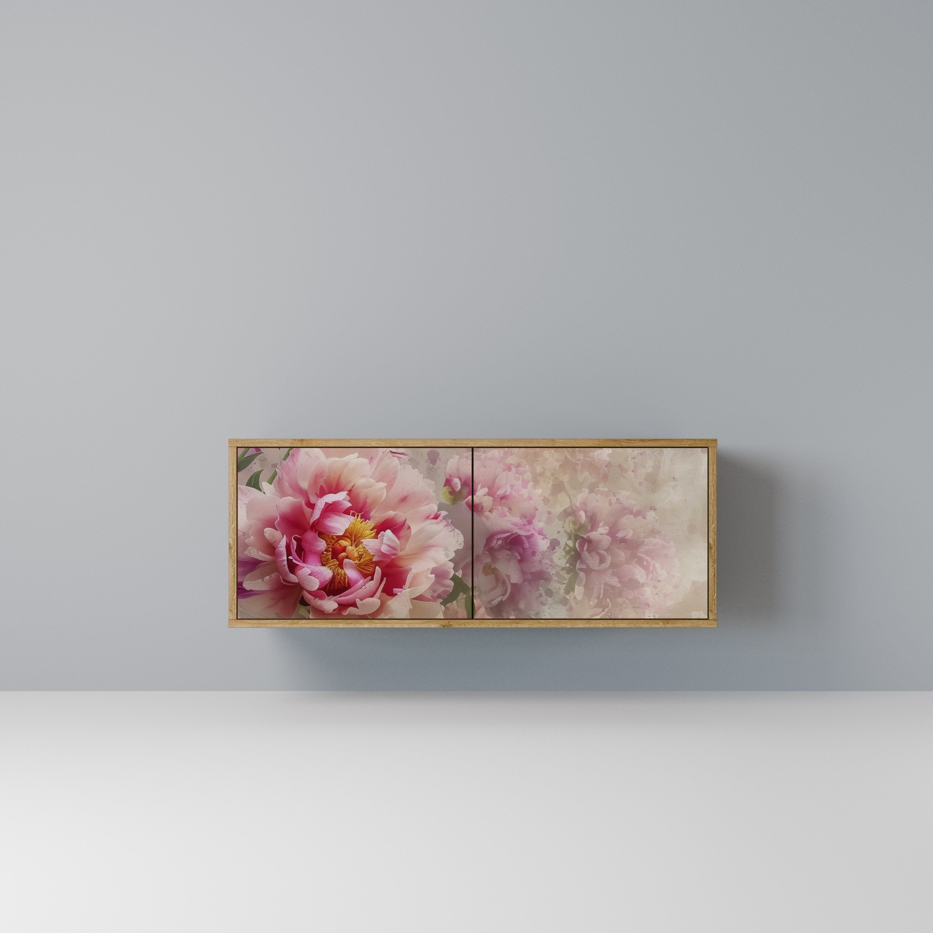 PEONY WHISPER Kompaktowa szafka RTV 2-drzwiowa