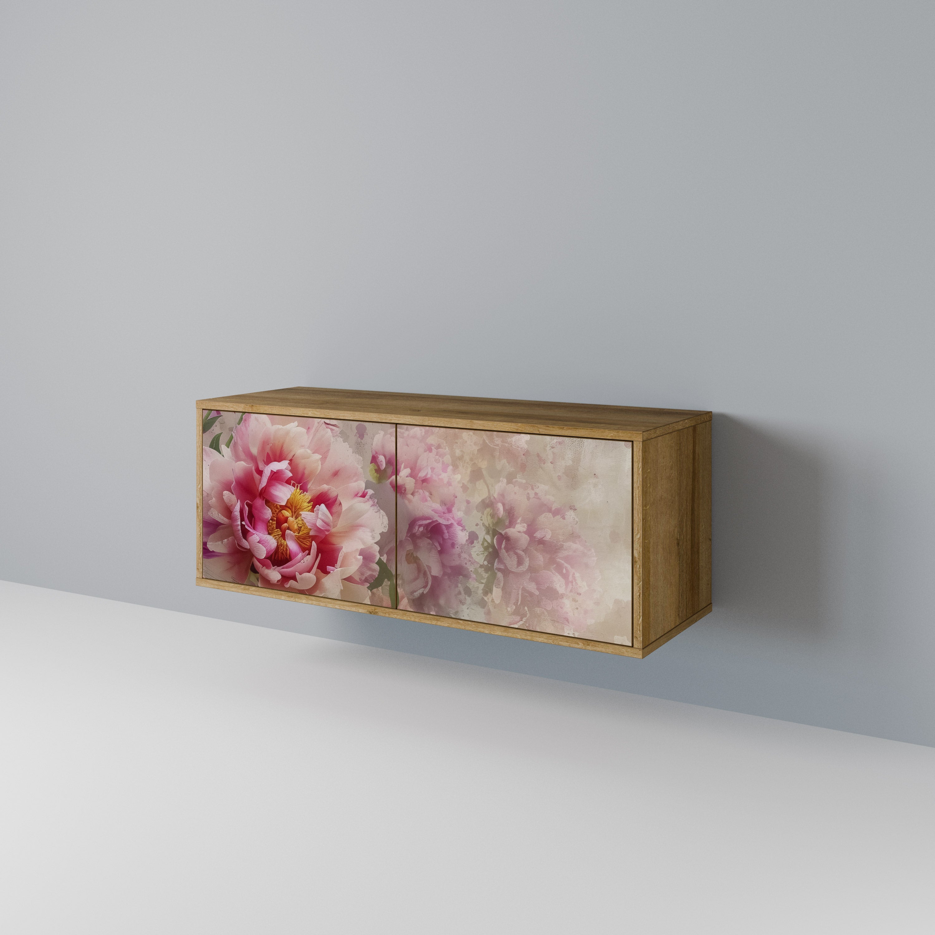 PEONY WHISPER Kompaktowa szafka RTV 2-drzwiowa