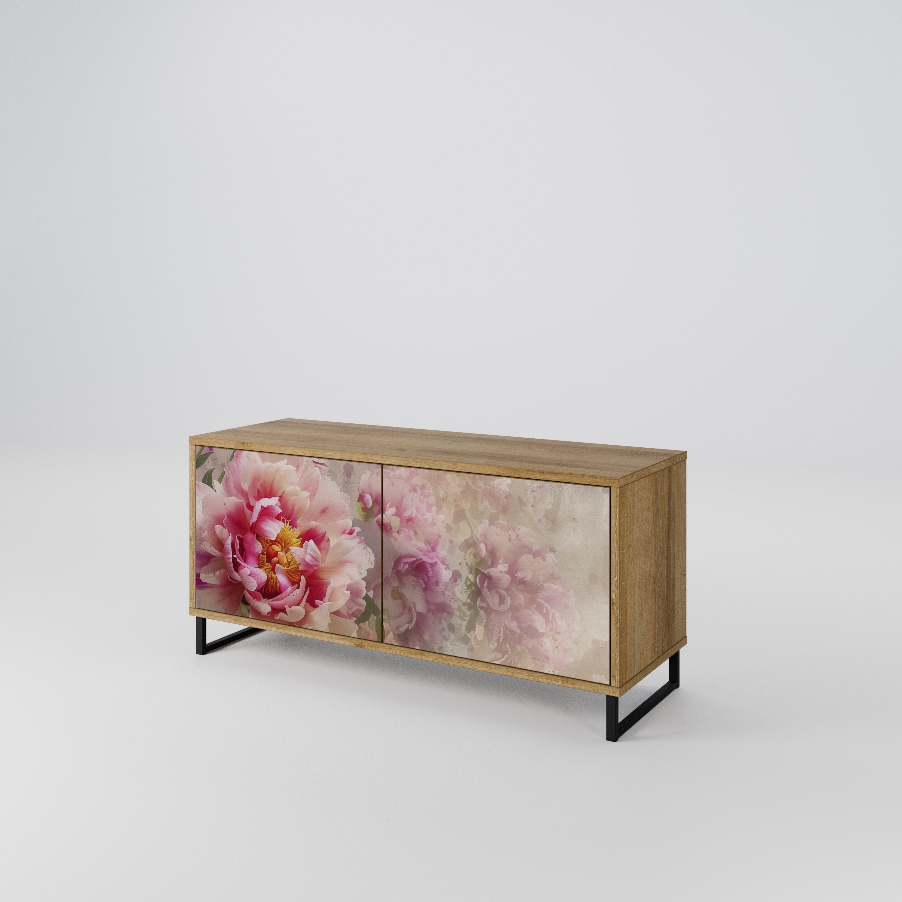 PEONY WHISPER Kompaktowa szafka RTV 2-drzwiowa
