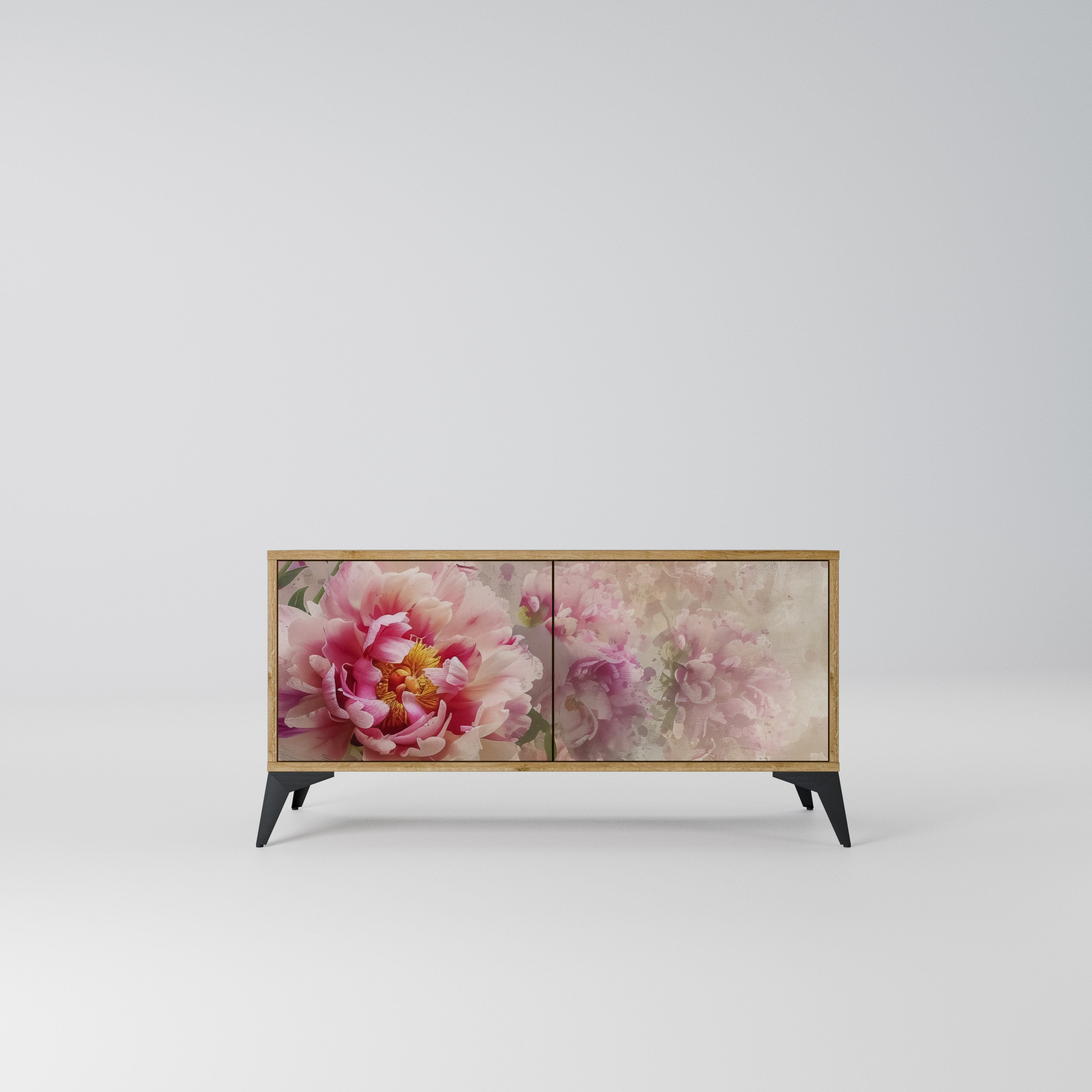 PEONY WHISPER Kompaktowa szafka RTV 2-drzwiowa