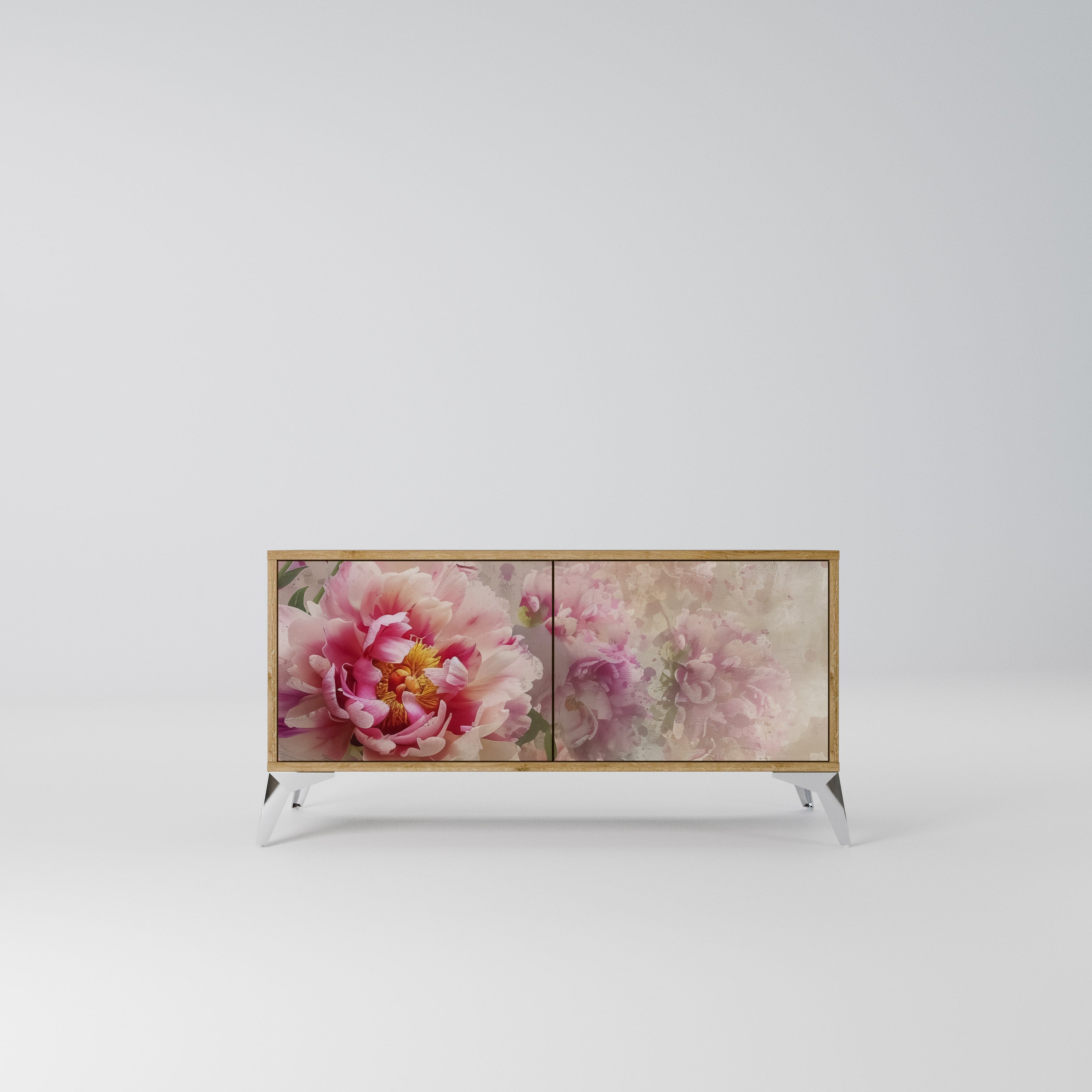 PEONY WHISPER Kompaktowa szafka RTV 2-drzwiowa
