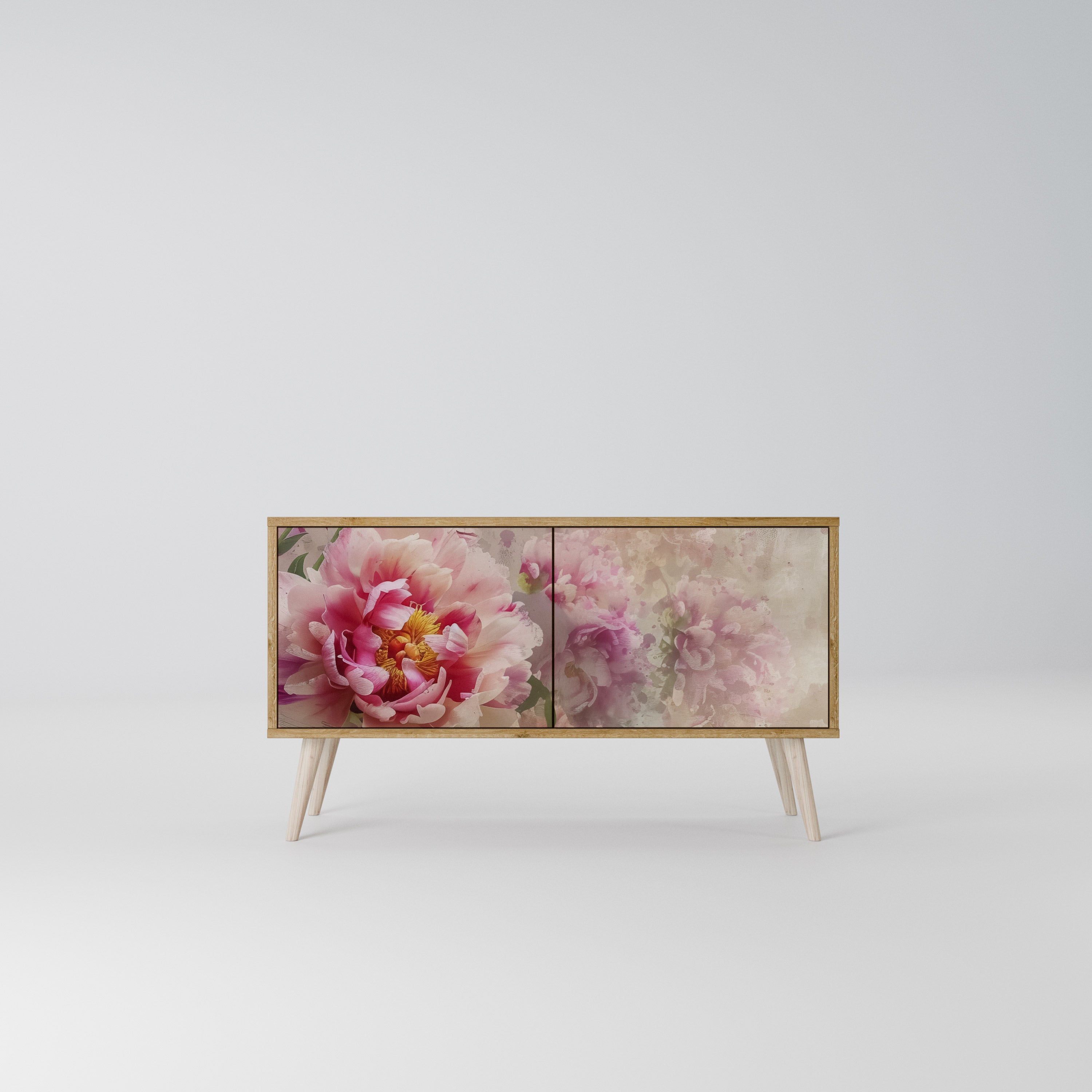 PEONY WHISPER Kompaktowa szafka RTV 2-drzwiowa