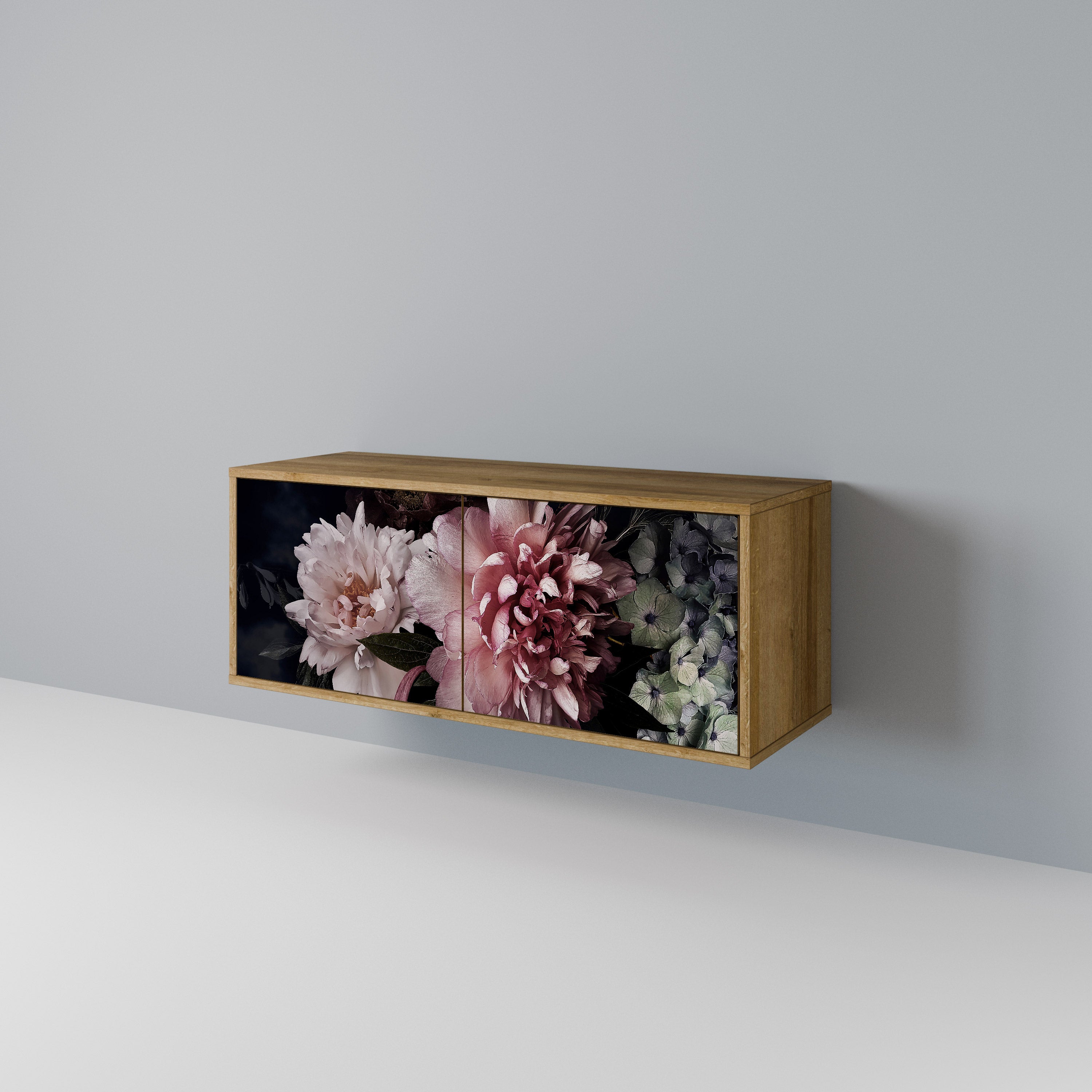 PURE BLOSSOM Kompaktowa szafka RTV 2-drzwiowa