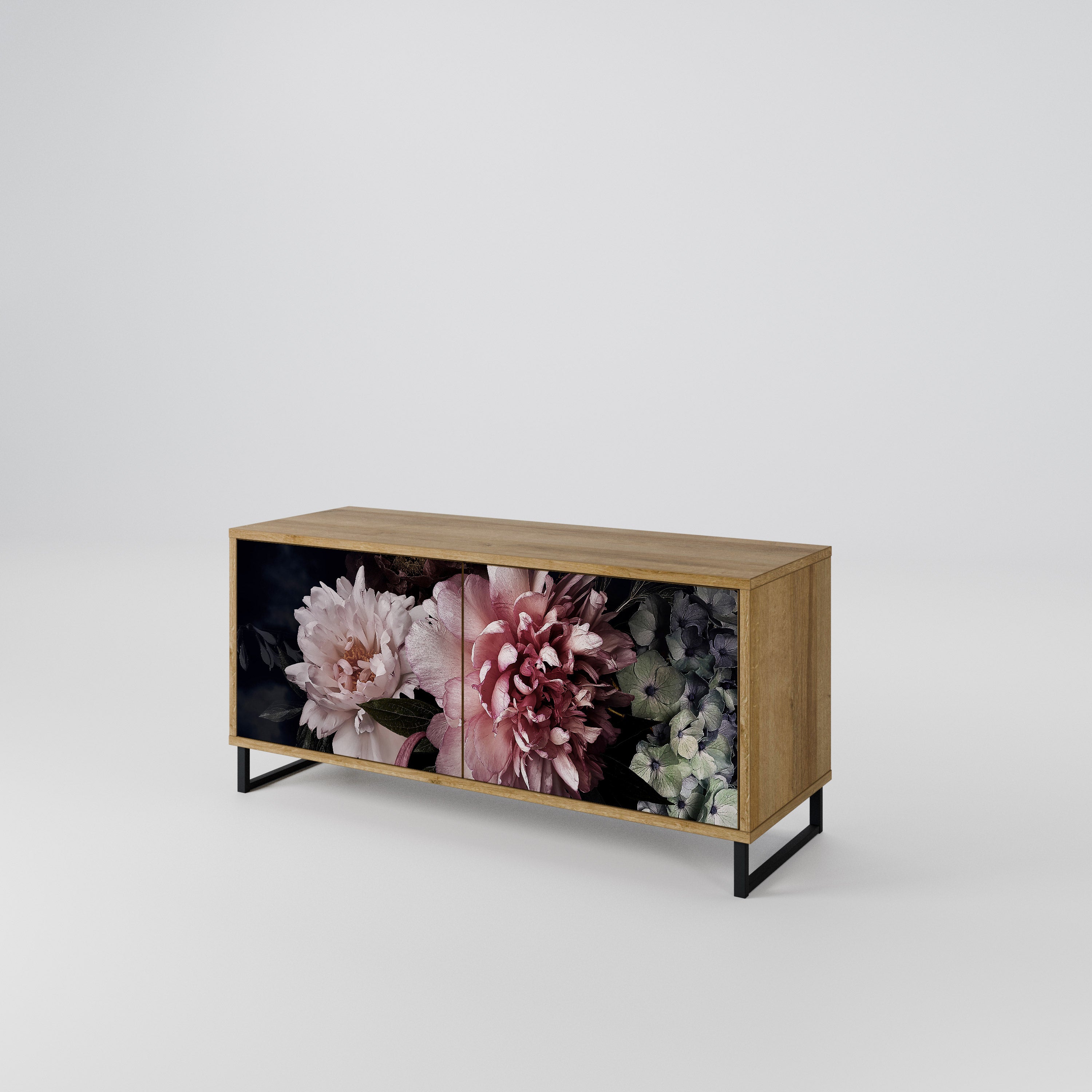 PURE BLOSSOM Kompaktowa szafka RTV 2-drzwiowa