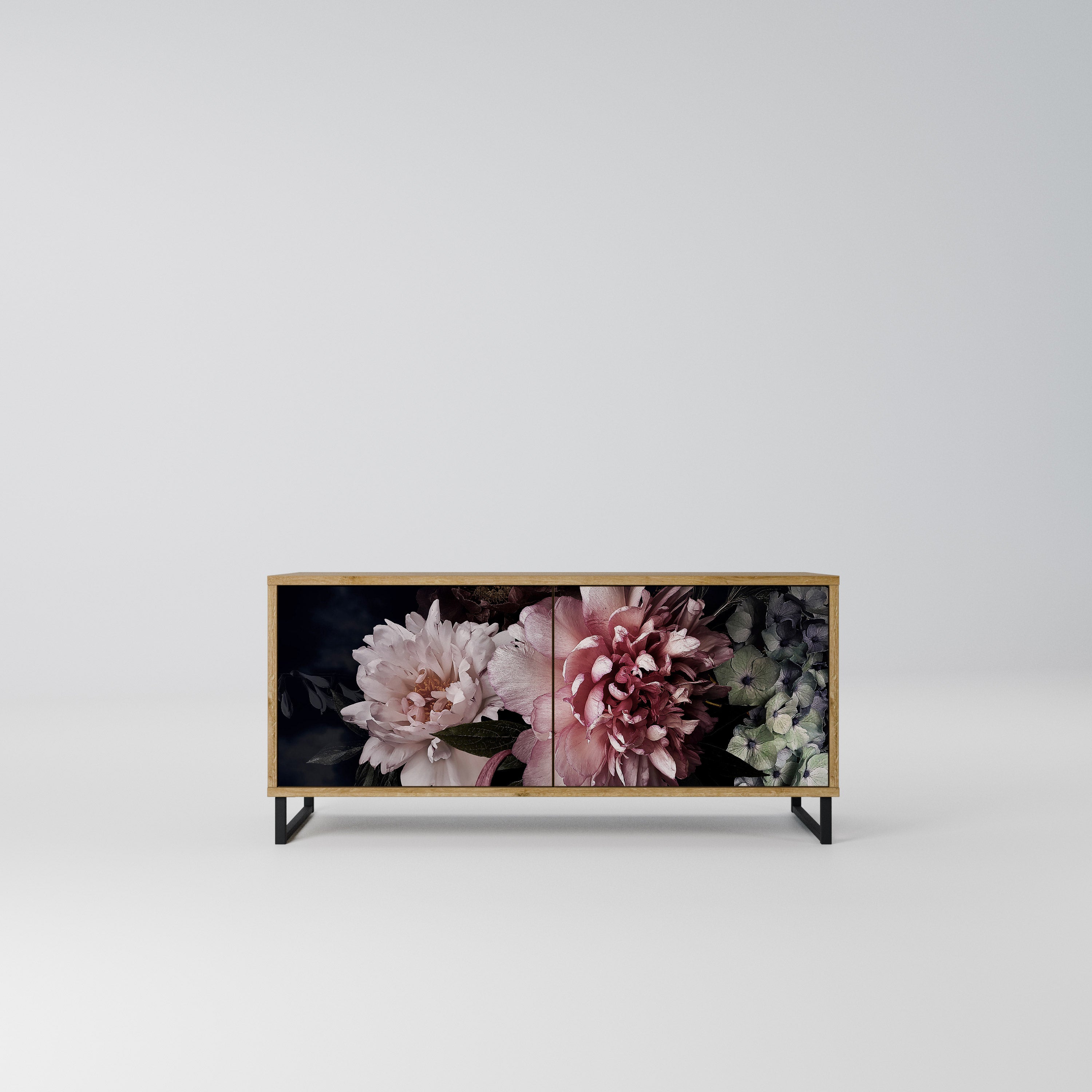 PURE BLOSSOM Kompaktowa szafka RTV 2-drzwiowa