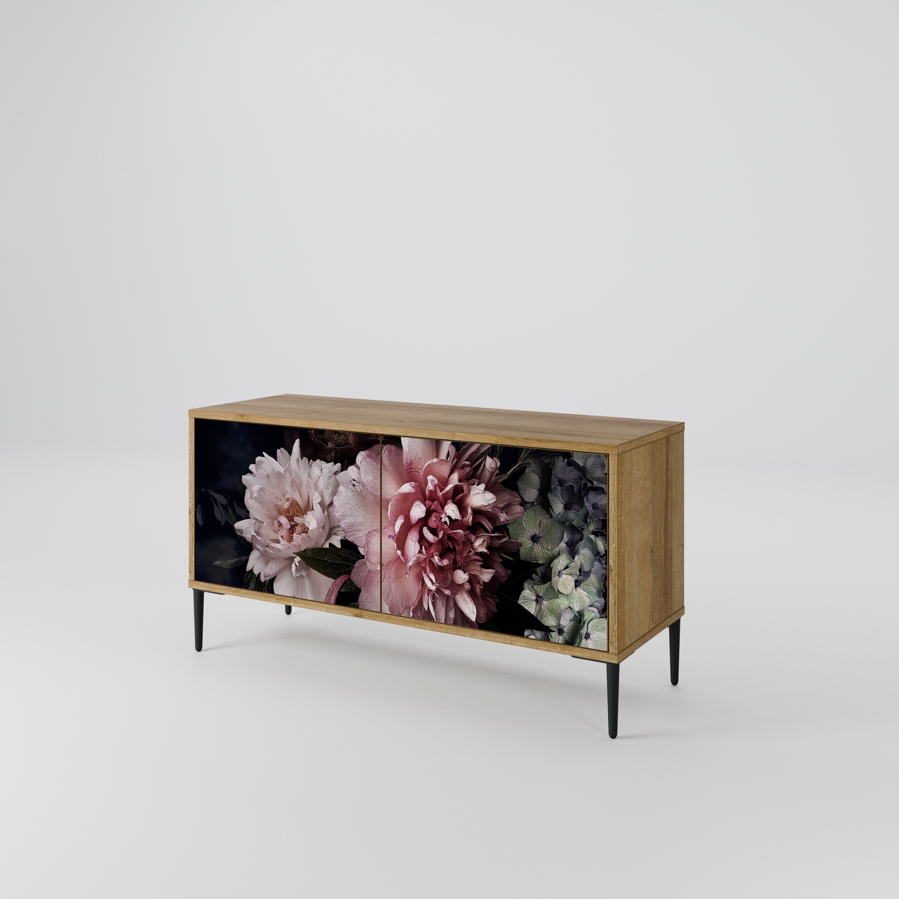 PURE BLOSSOM Kompaktowa szafka RTV 2-drzwiowa