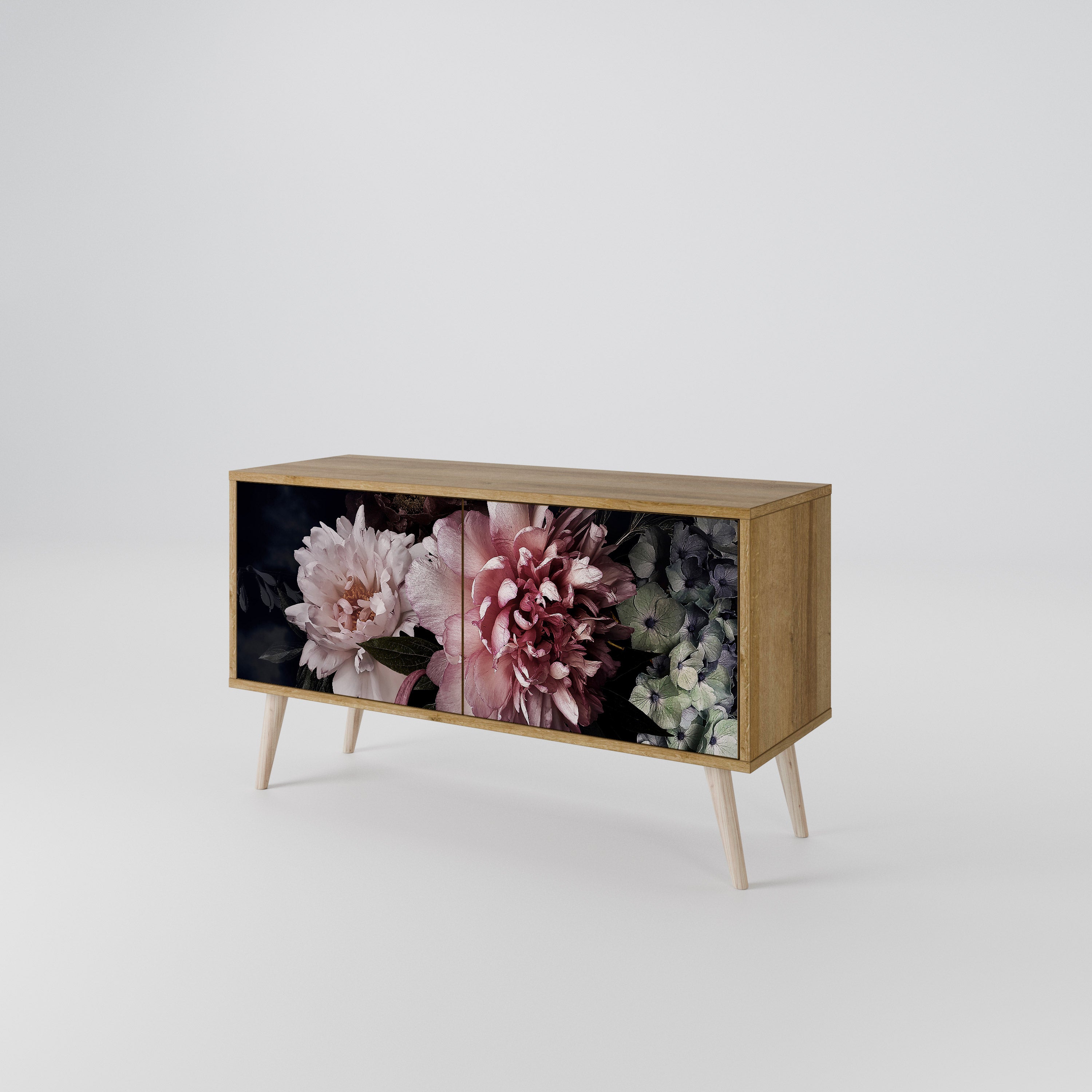 PURE BLOSSOM Kompaktowa szafka RTV 2-drzwiowa