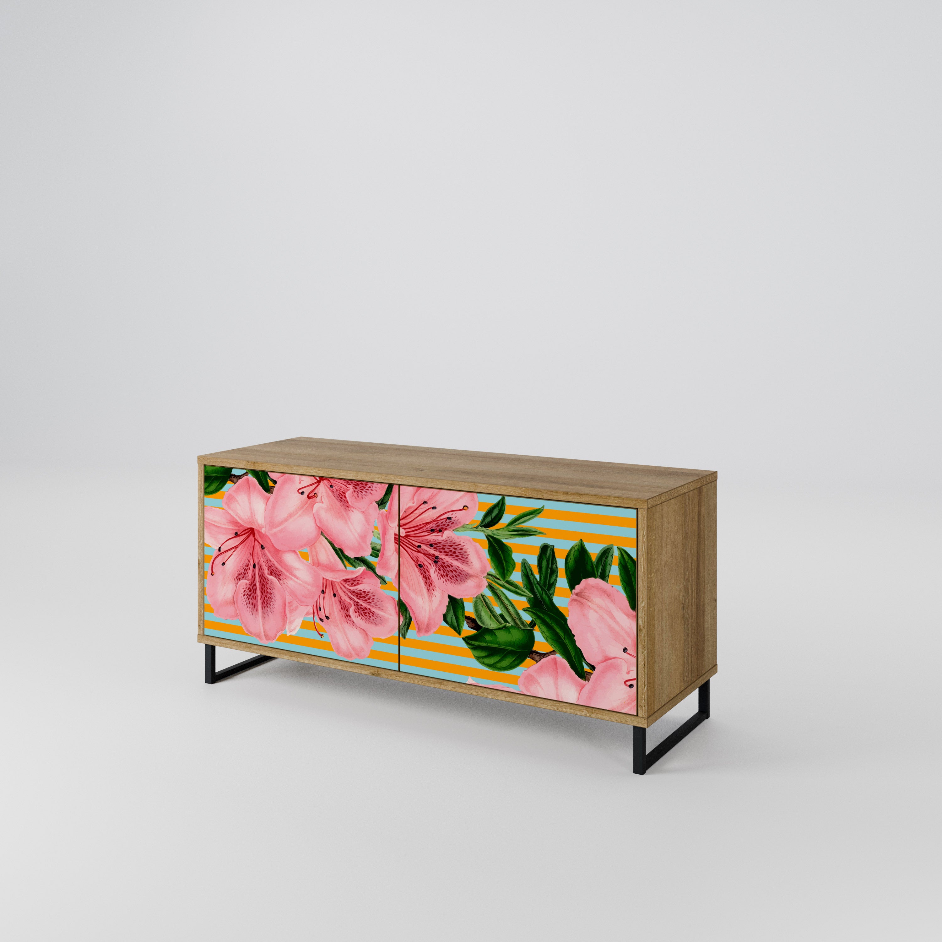 FRAGILE BEAUTY Kompaktowa szafka RTV 2-drzwiowa
