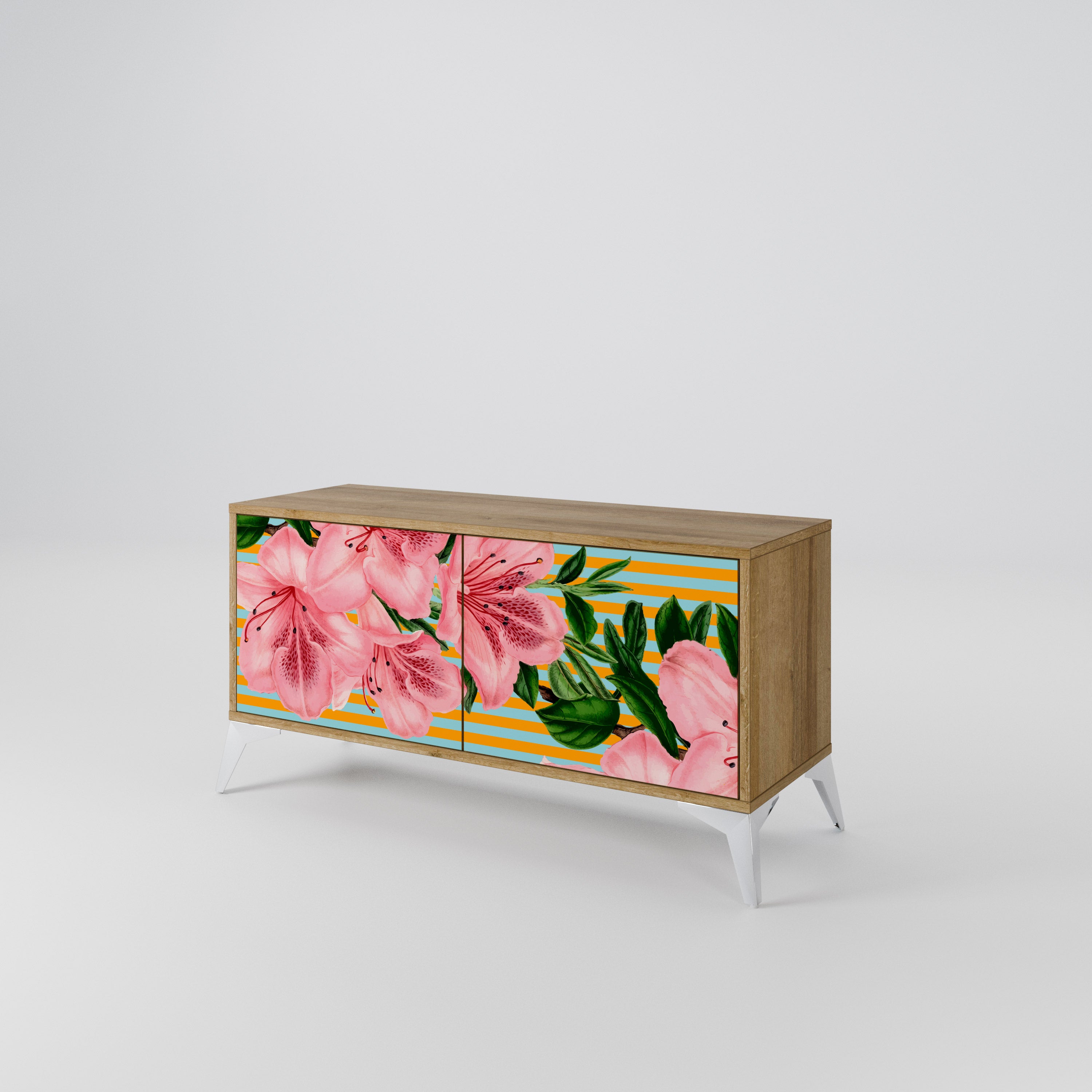 FRAGILE BEAUTY Kompaktowa szafka RTV 2-drzwiowa