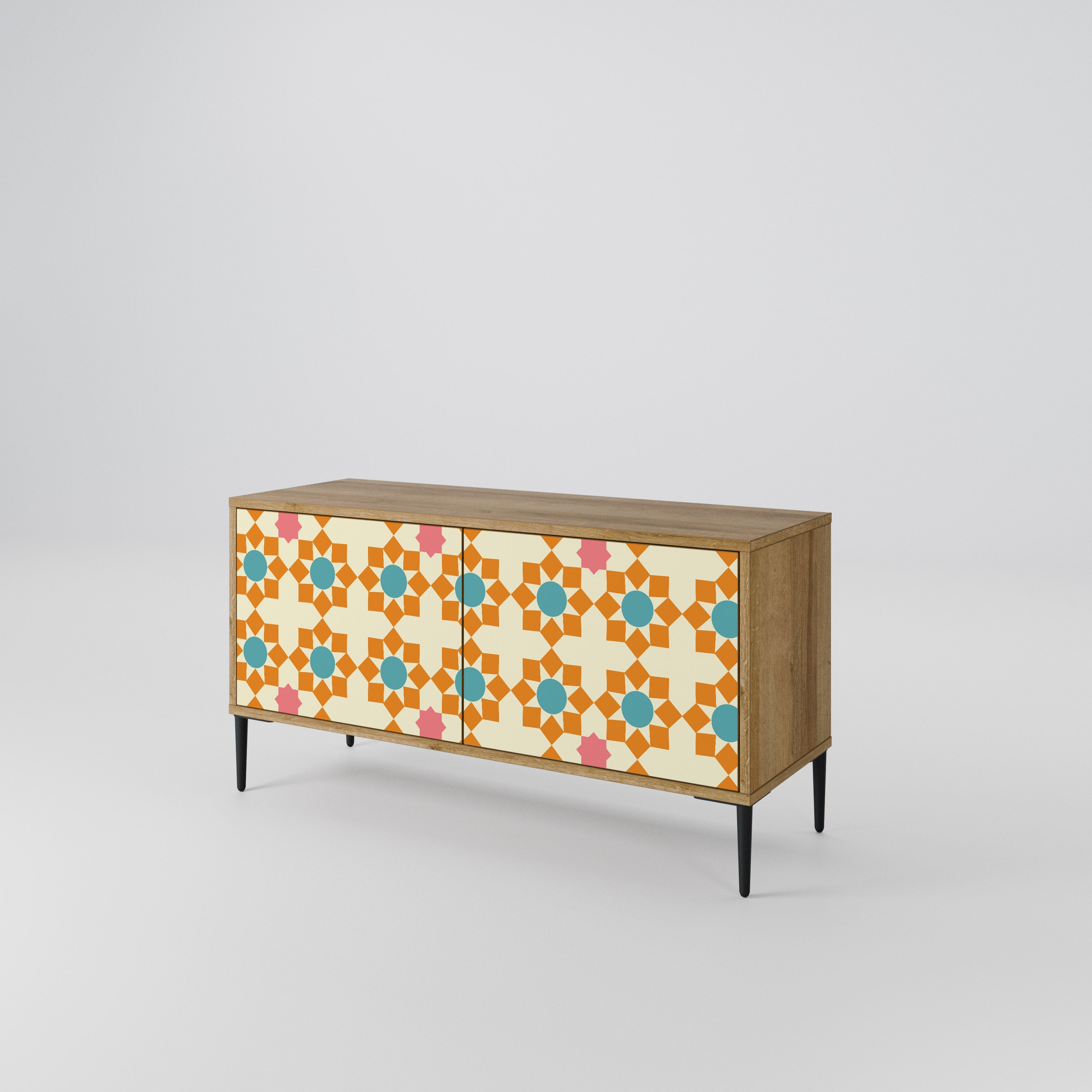 FLORAL DECOR Kompaktowa szafka RTV 2-drzwiowa