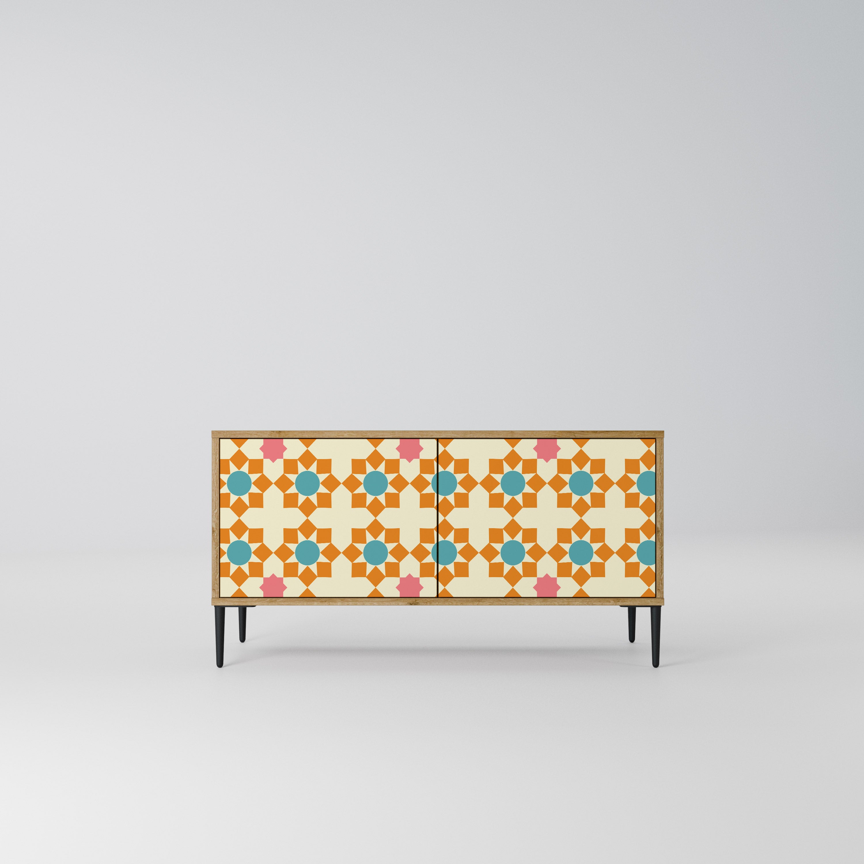 FLORAL DECOR Kompaktowa szafka RTV 2-drzwiowa