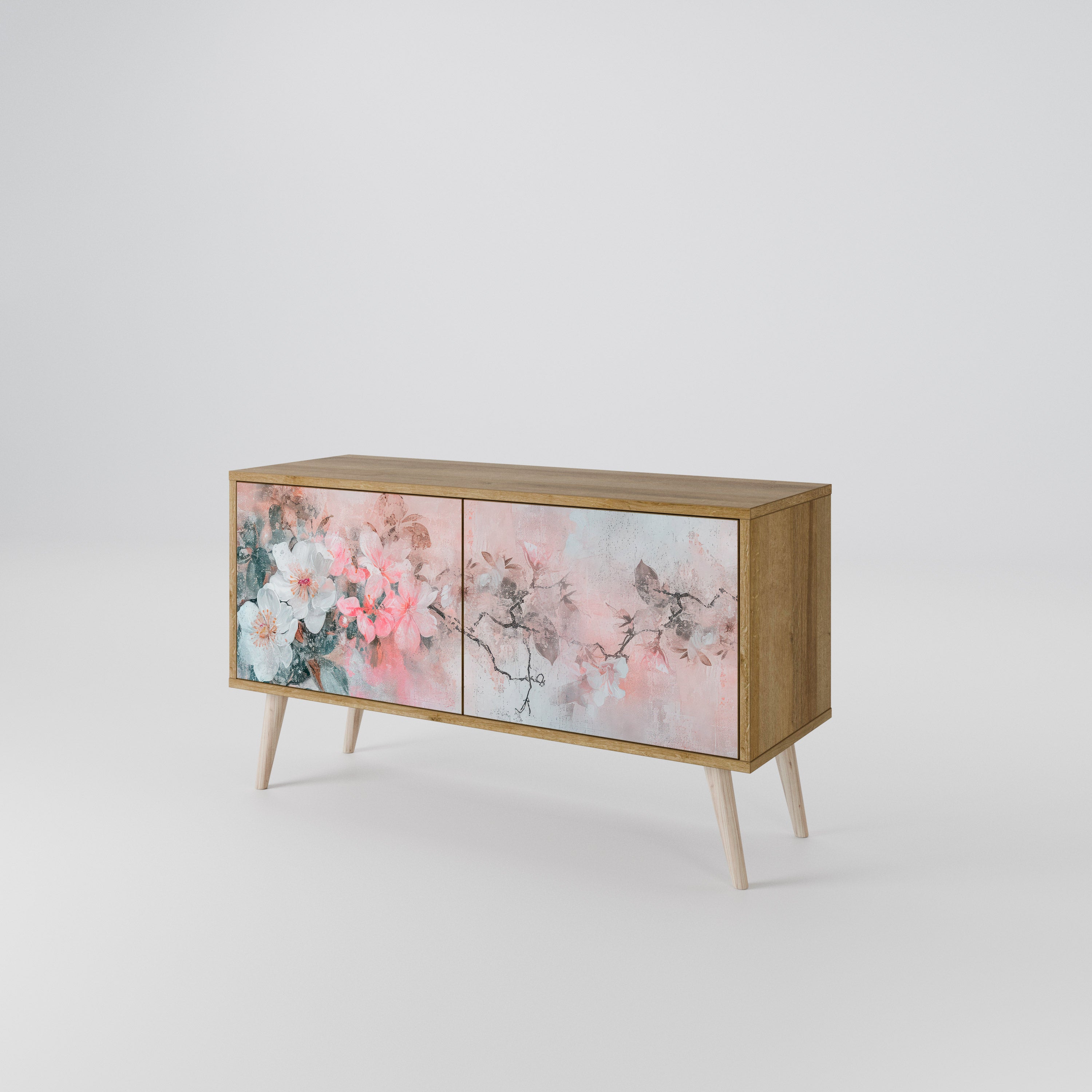 CHERRY BLOSSOM Kompaktowa szafka RTV 2-drzwiowa