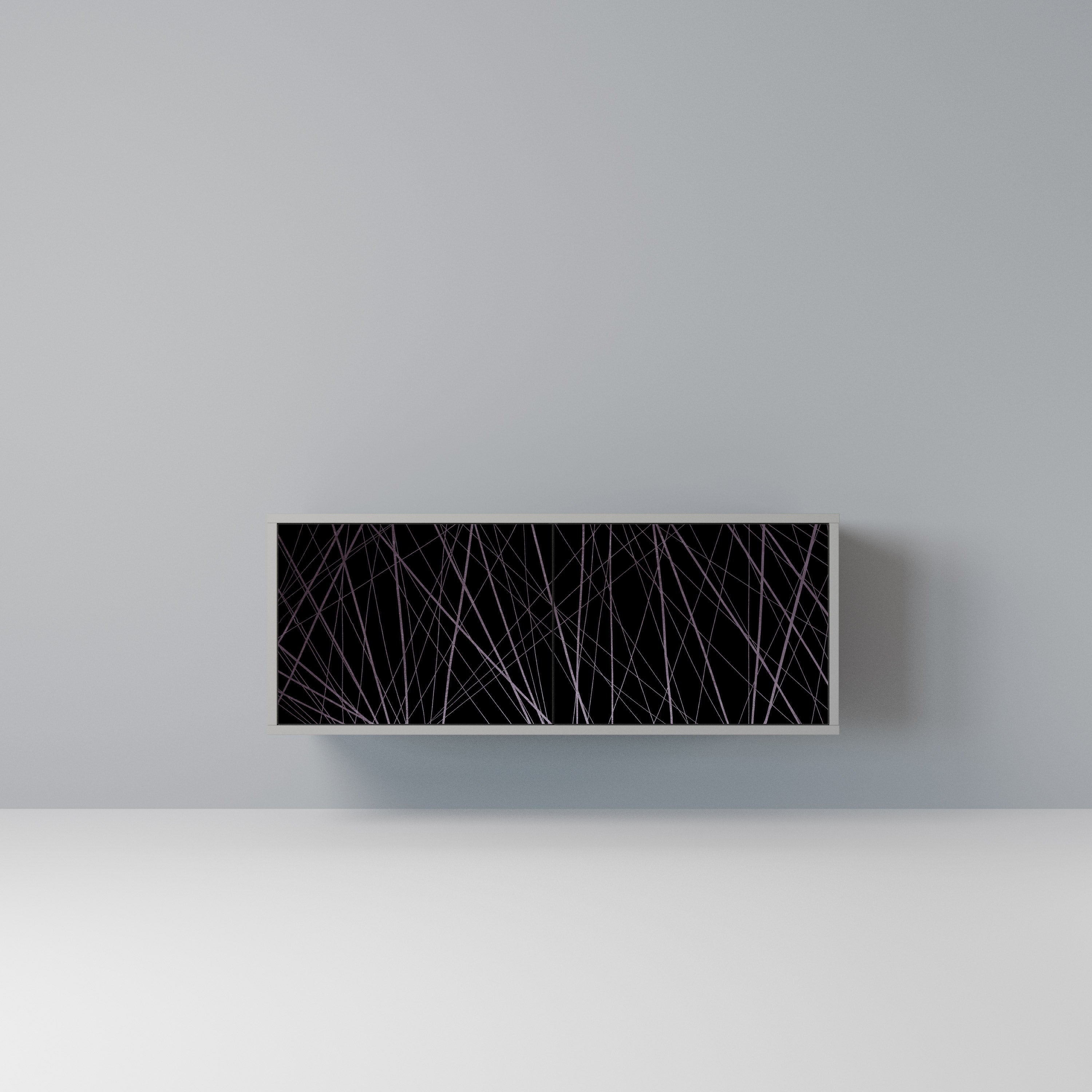 SHIMMER SPIDERGRAM Kompaktowa szafka RTV 2-drzwiowa