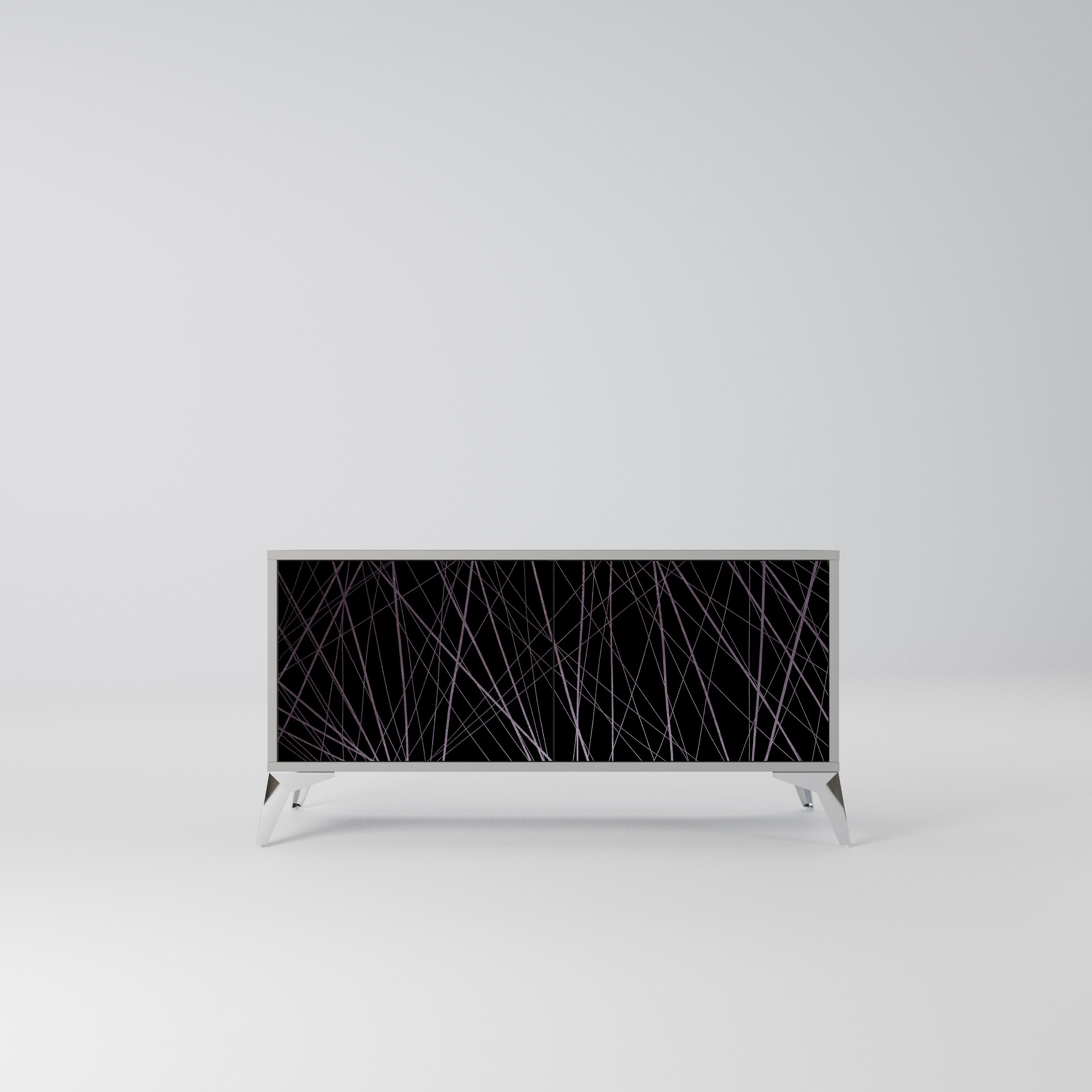 SHIMMER SPIDERGRAM Kompaktowa szafka RTV 2-drzwiowa