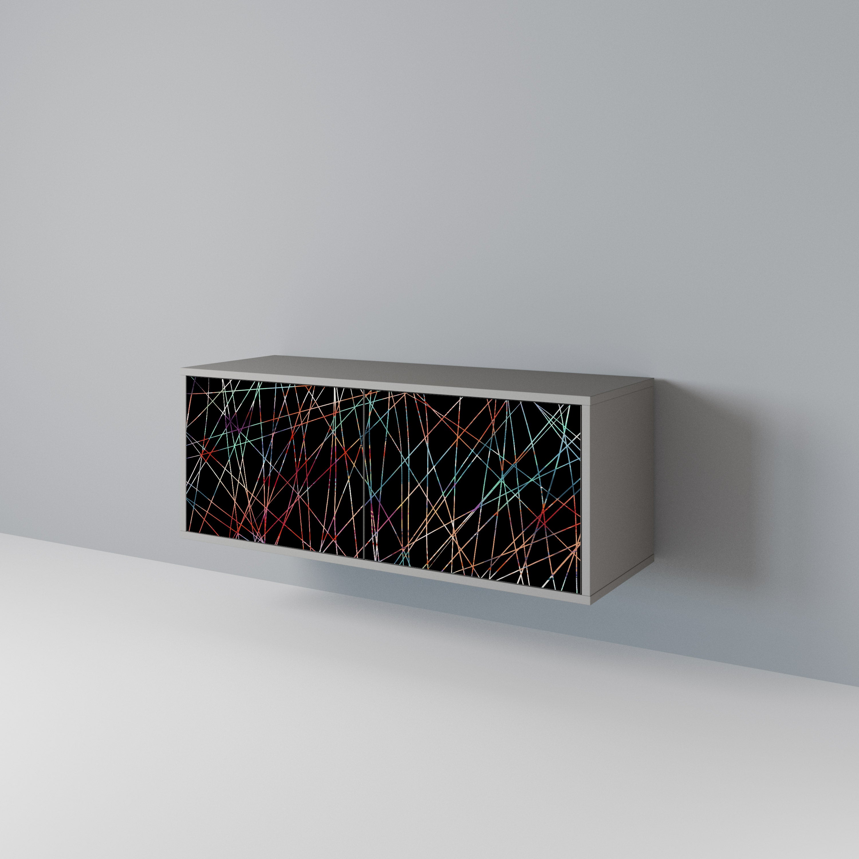 LUMINOUS SNARE Kompaktowa szafka RTV 2-drzwiowa