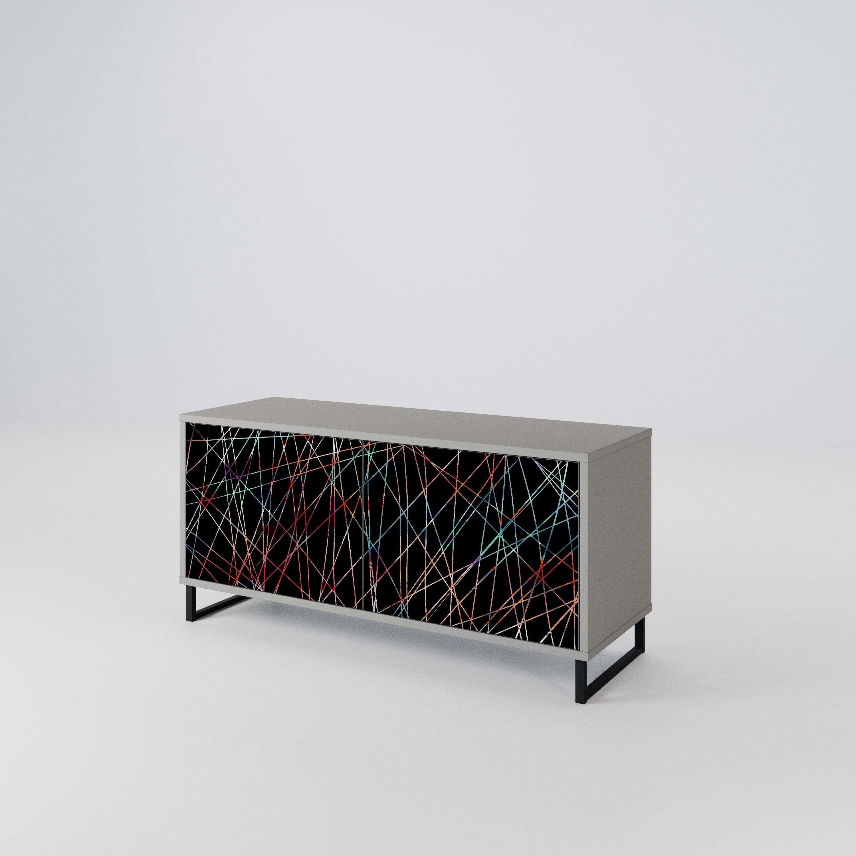 LUMINOUS SNARE Kompaktowa szafka RTV 2-drzwiowa