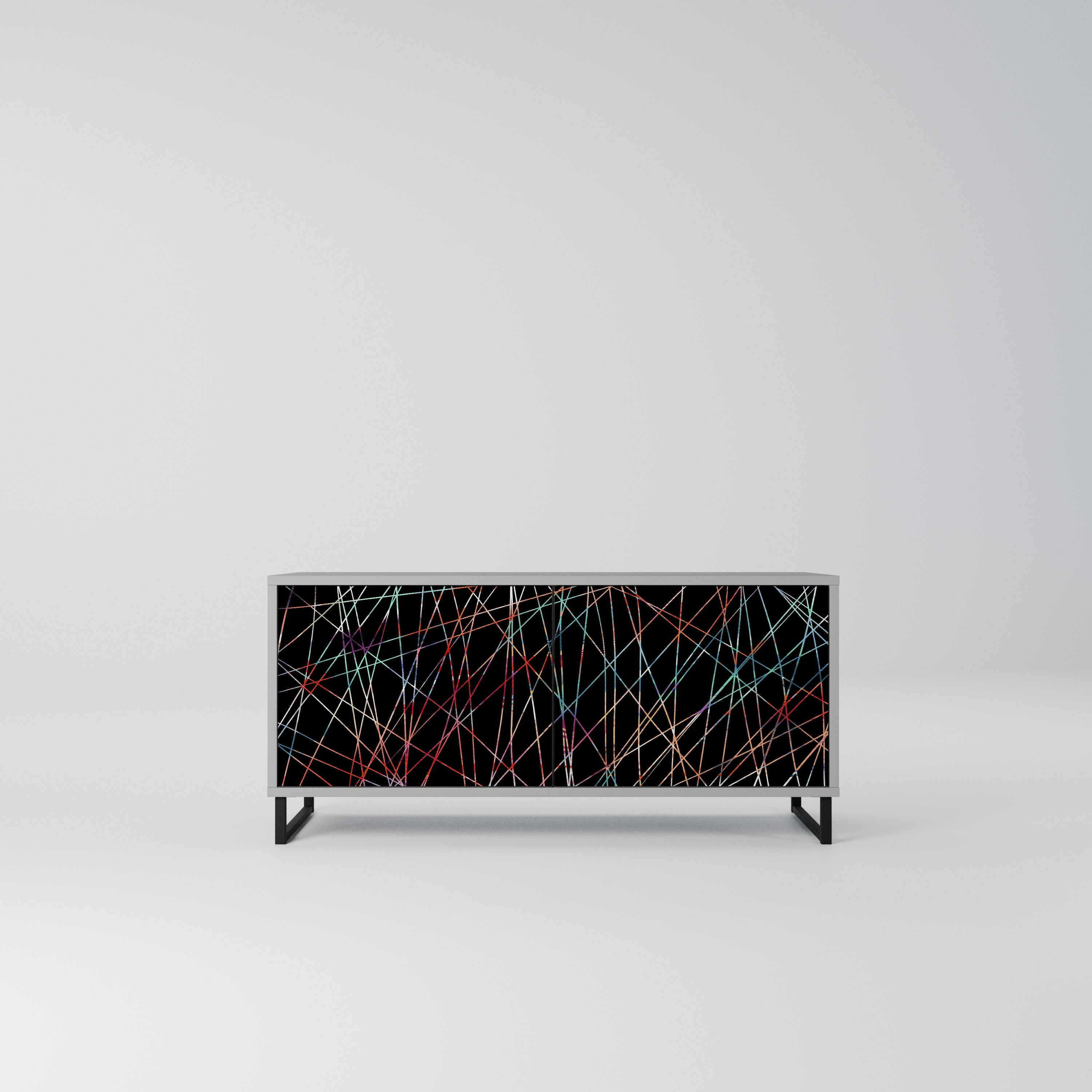 LUMINOUS SNARE Kompaktowa szafka RTV 2-drzwiowa