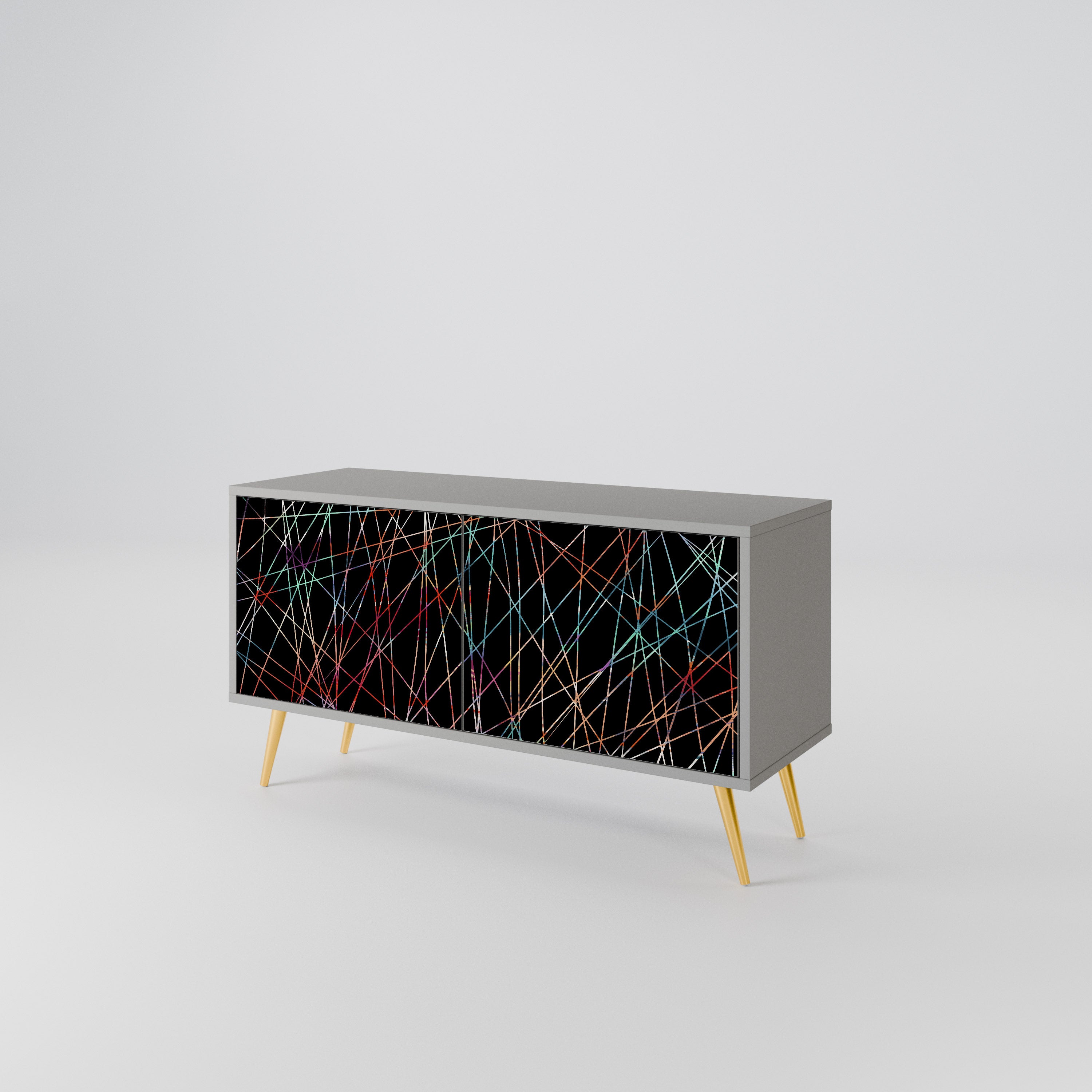 LUMINOUS SNARE Kompaktowa szafka RTV 2-drzwiowa