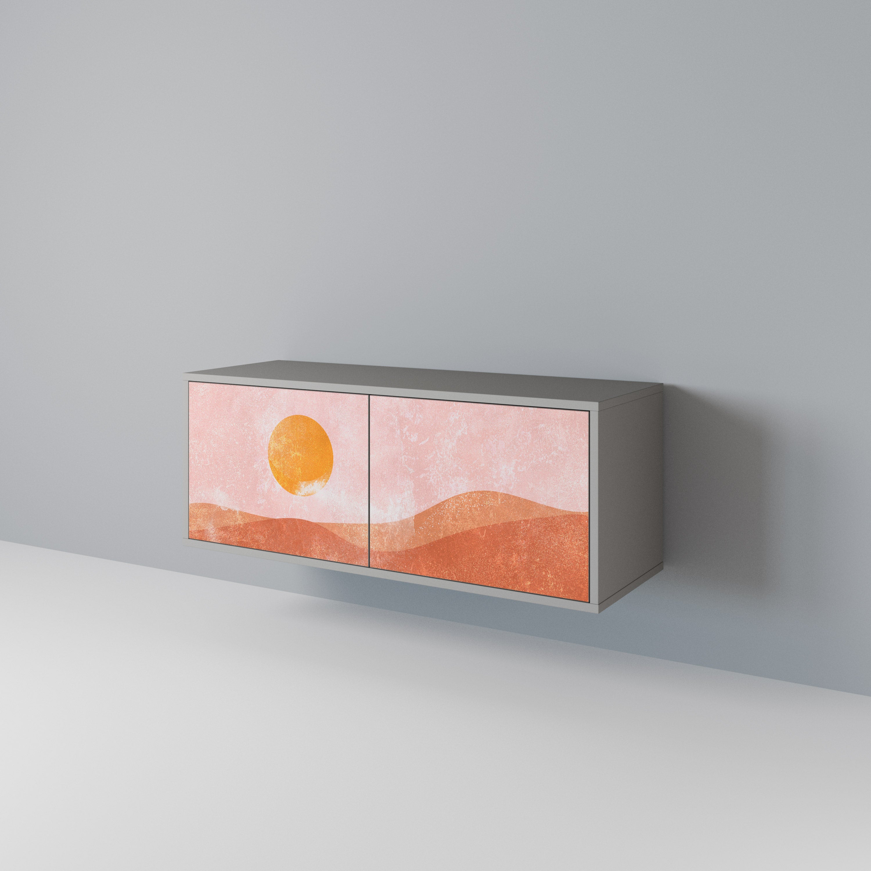 LUMINOUS SUNLIGHT Kompaktowa szafka RTV 2-drzwiowa
