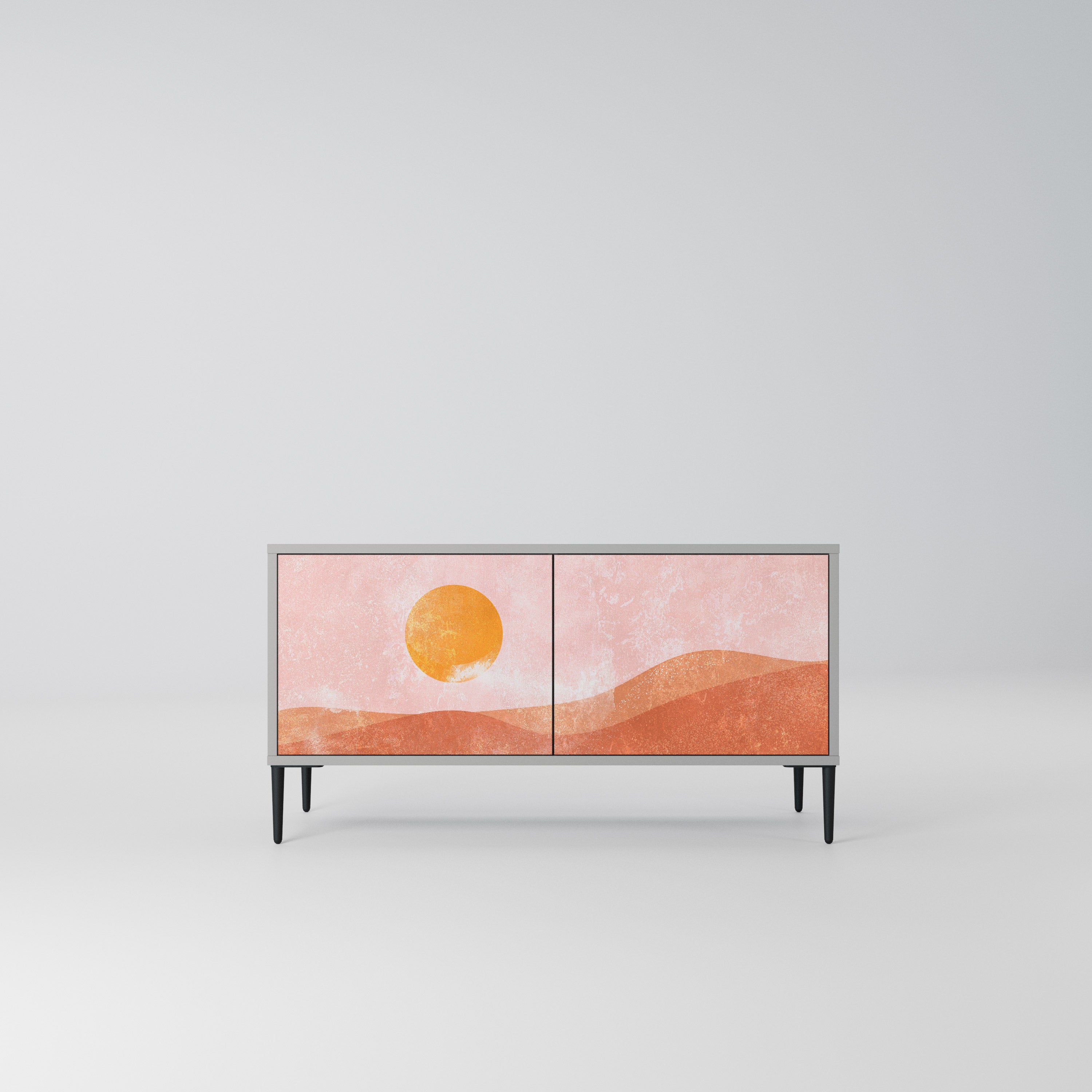 LUMINOUS SUNLIGHT Kompaktowa szafka RTV 2-drzwiowa
