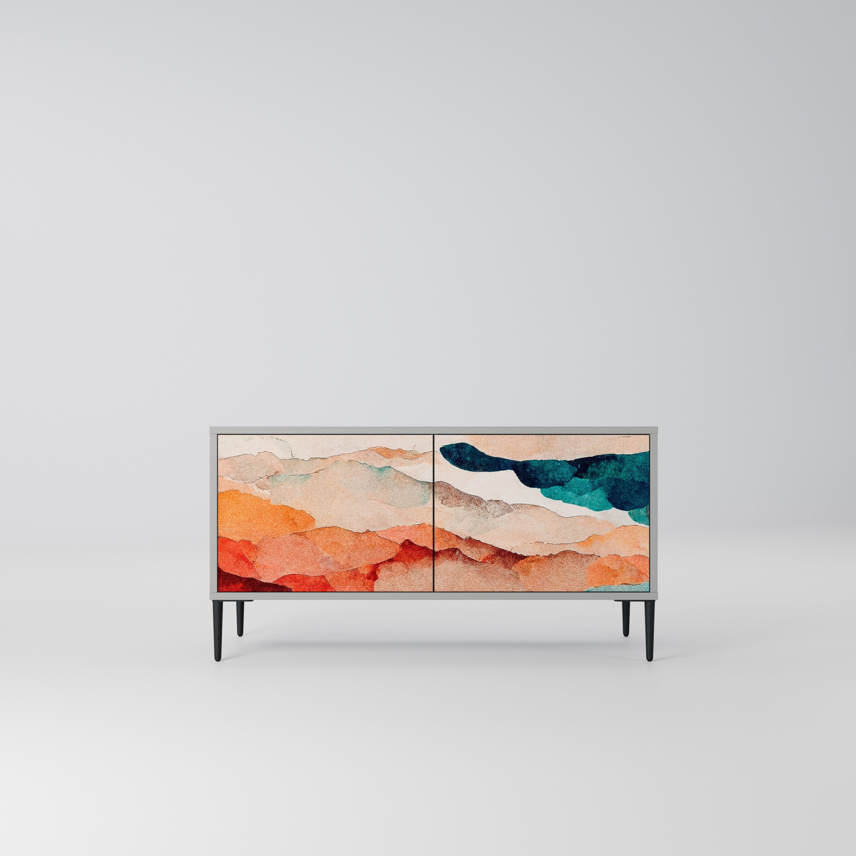 ABSTRACT LANDSCAPE Kompaktowa szafka RTV 2-drzwiowa