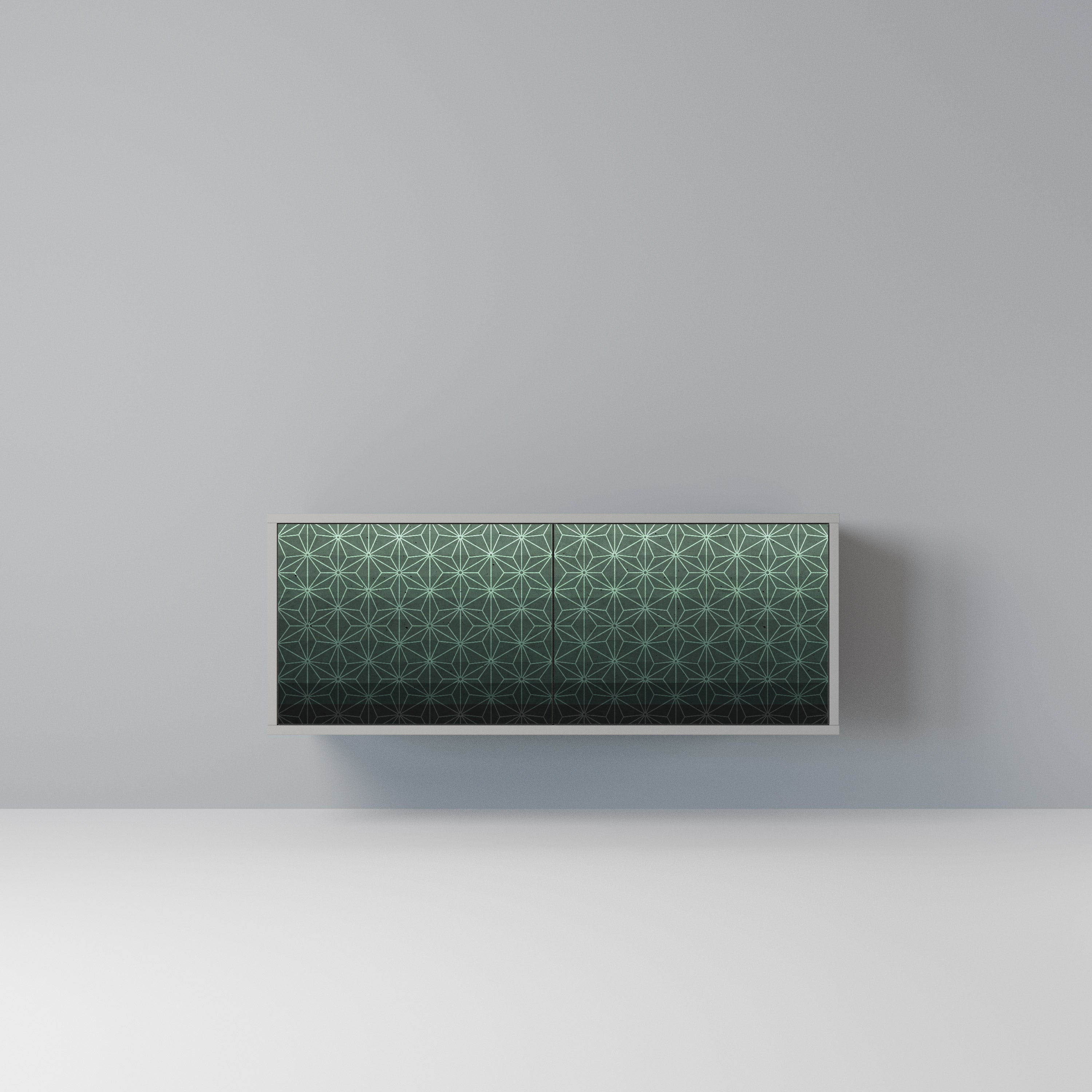 ORNAMENTAL GLIMMER Kompaktowa szafka RTV 2-drzwiowa