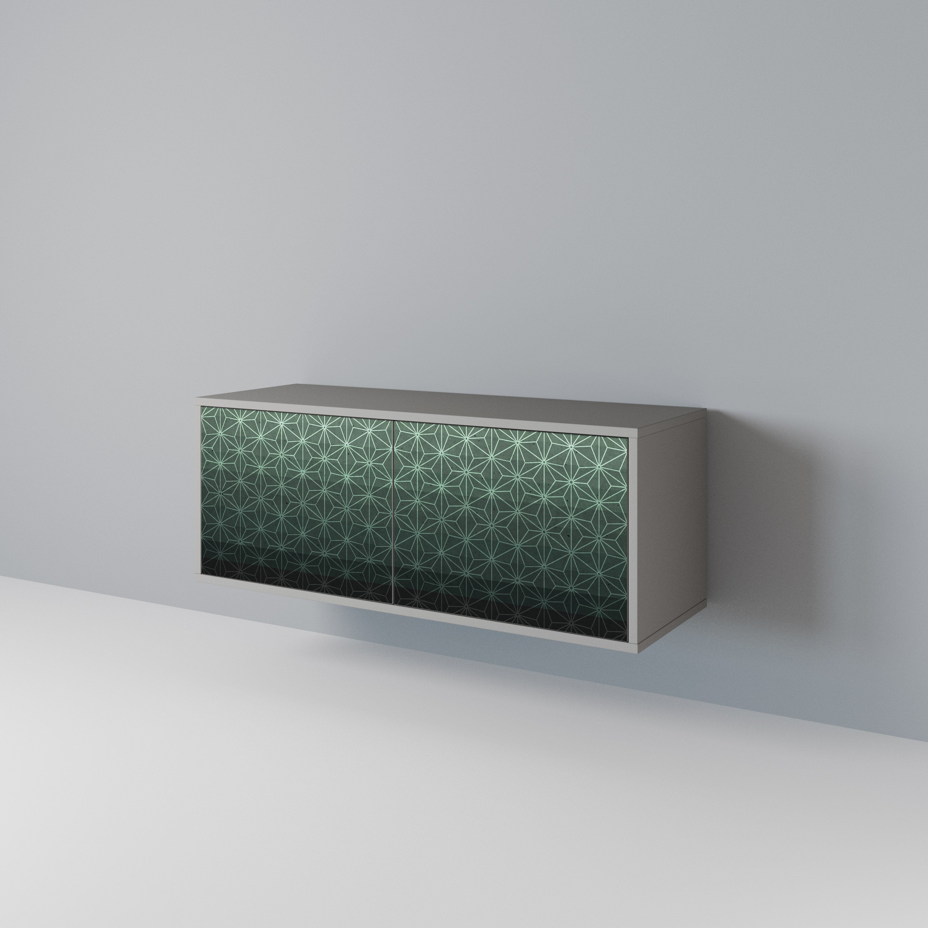ORNAMENTAL GLIMMER Kompaktowa szafka RTV 2-drzwiowa