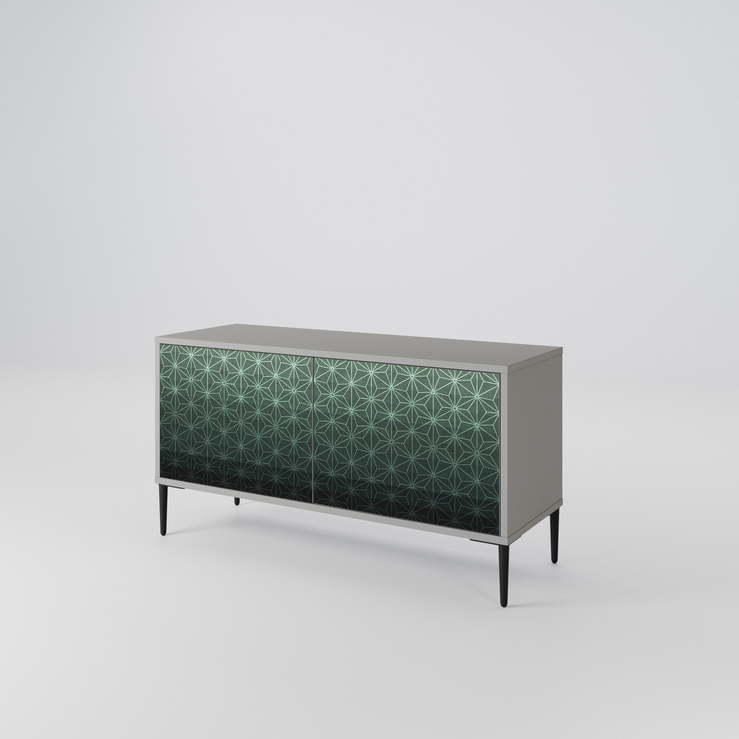 ORNAMENTAL GLIMMER Kompaktowa szafka RTV 2-drzwiowa