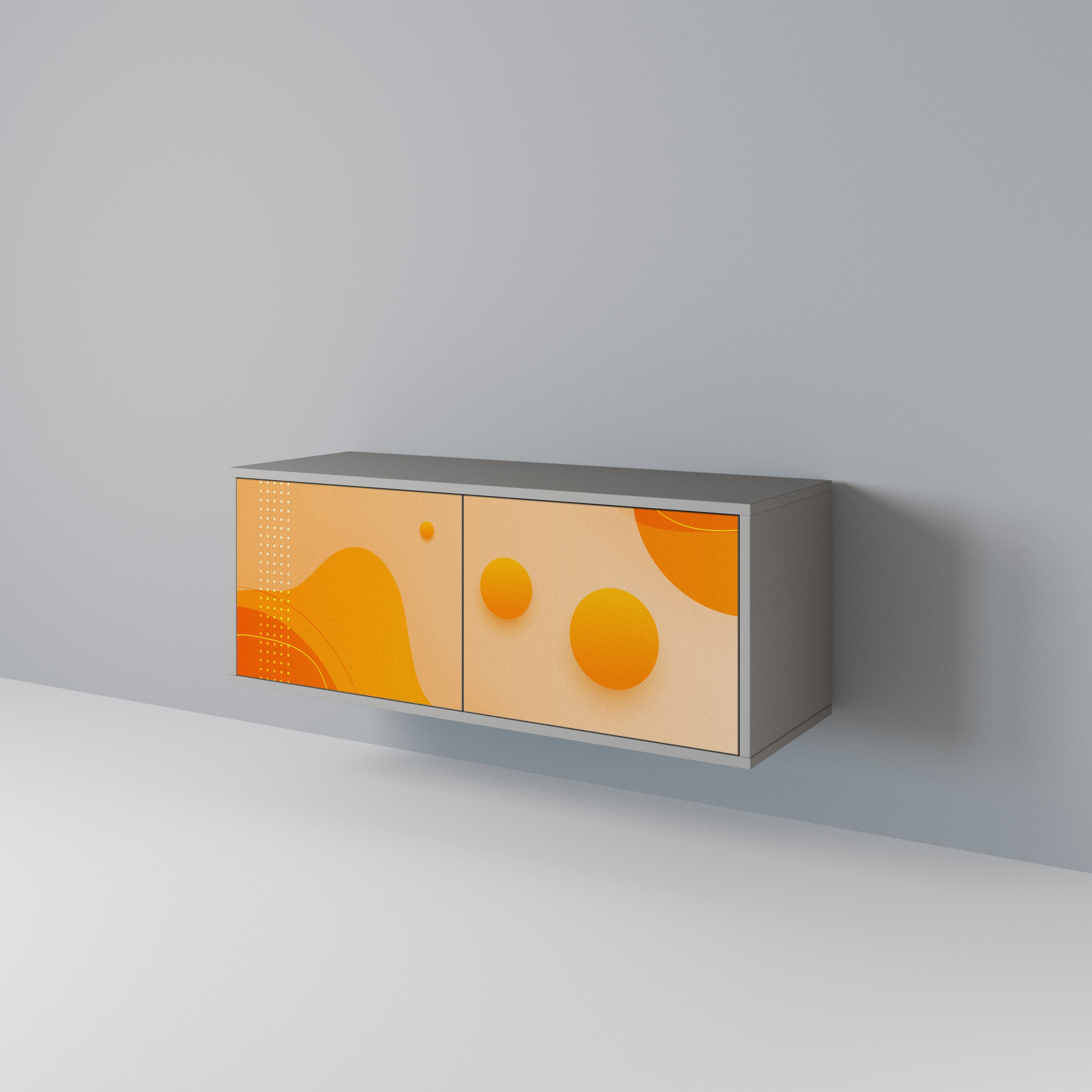 ORANGE ARRANGEMENT Kompaktowa szafka RTV 2-drzwiowa