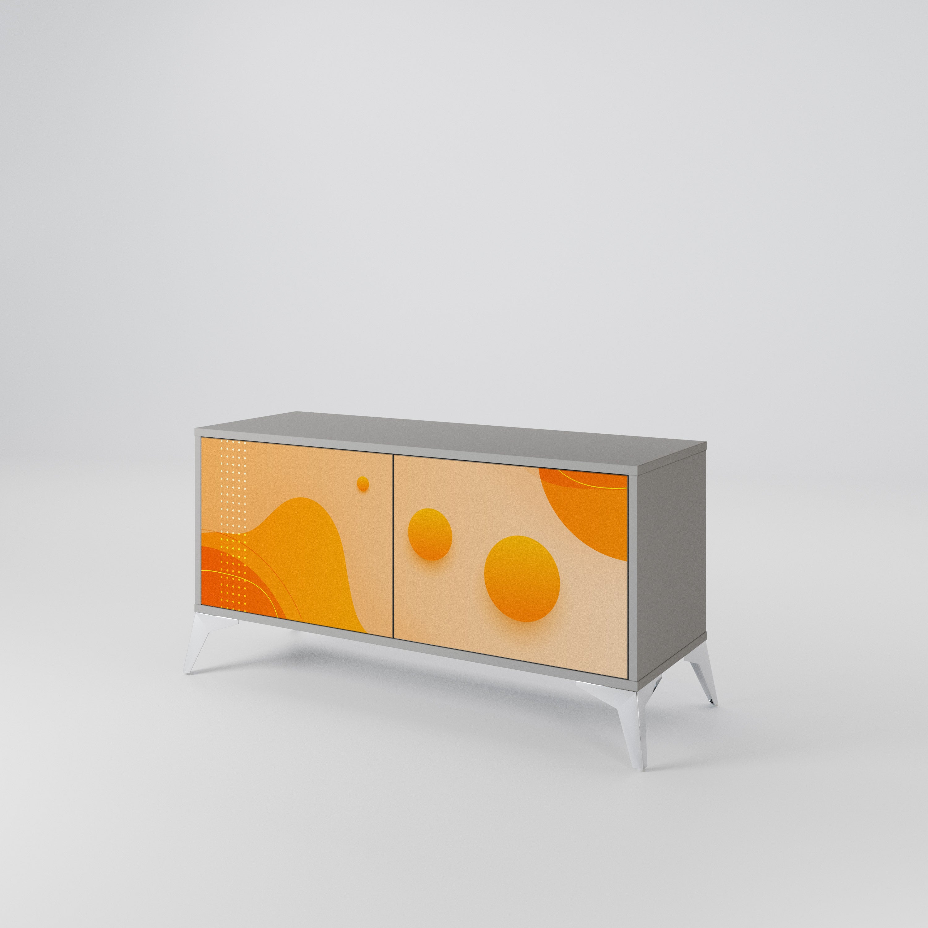 ORANGE ARRANGEMENT Kompaktowa szafka RTV 2-drzwiowa