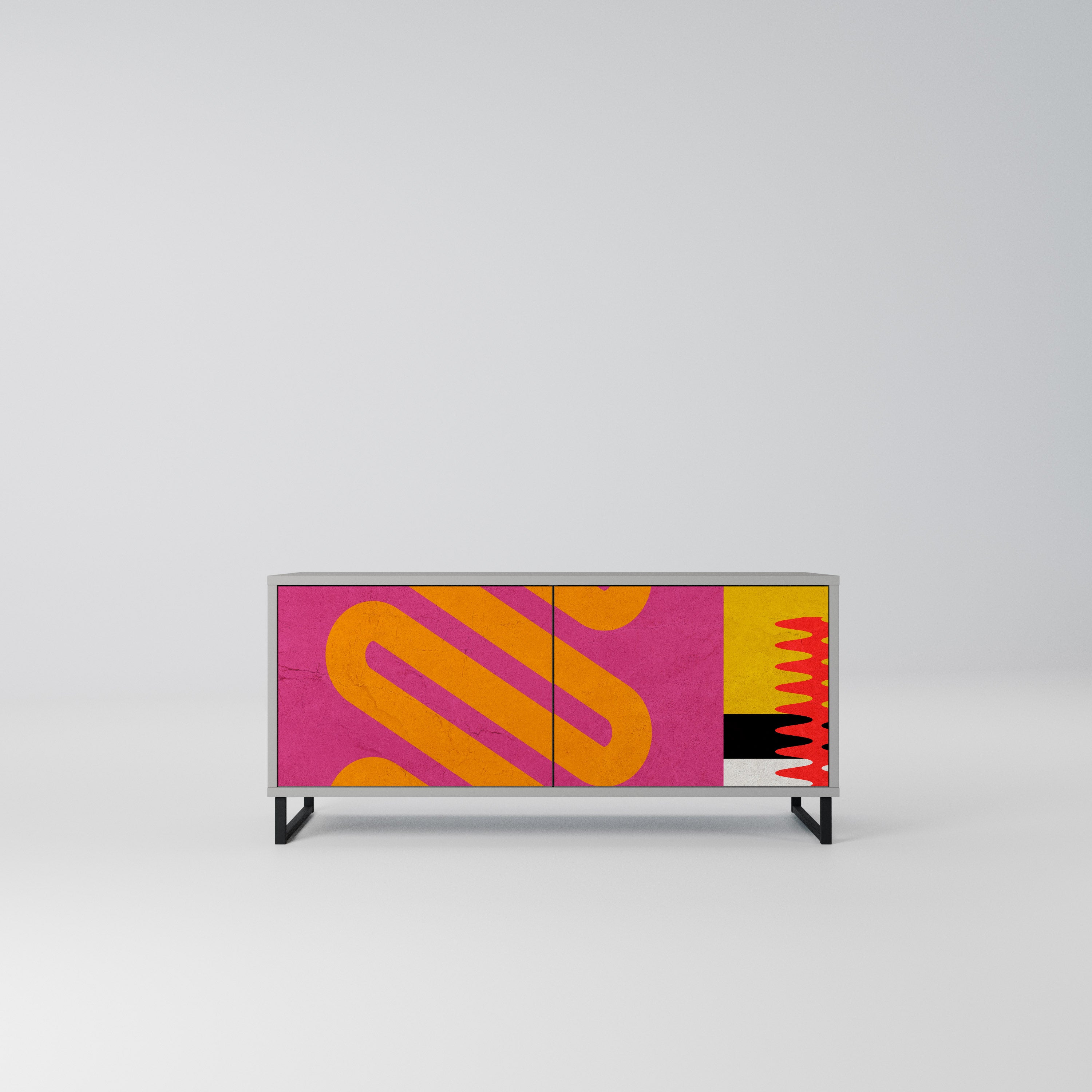 VIVID ART Kompaktowa szafka RTV 2-drzwiowa