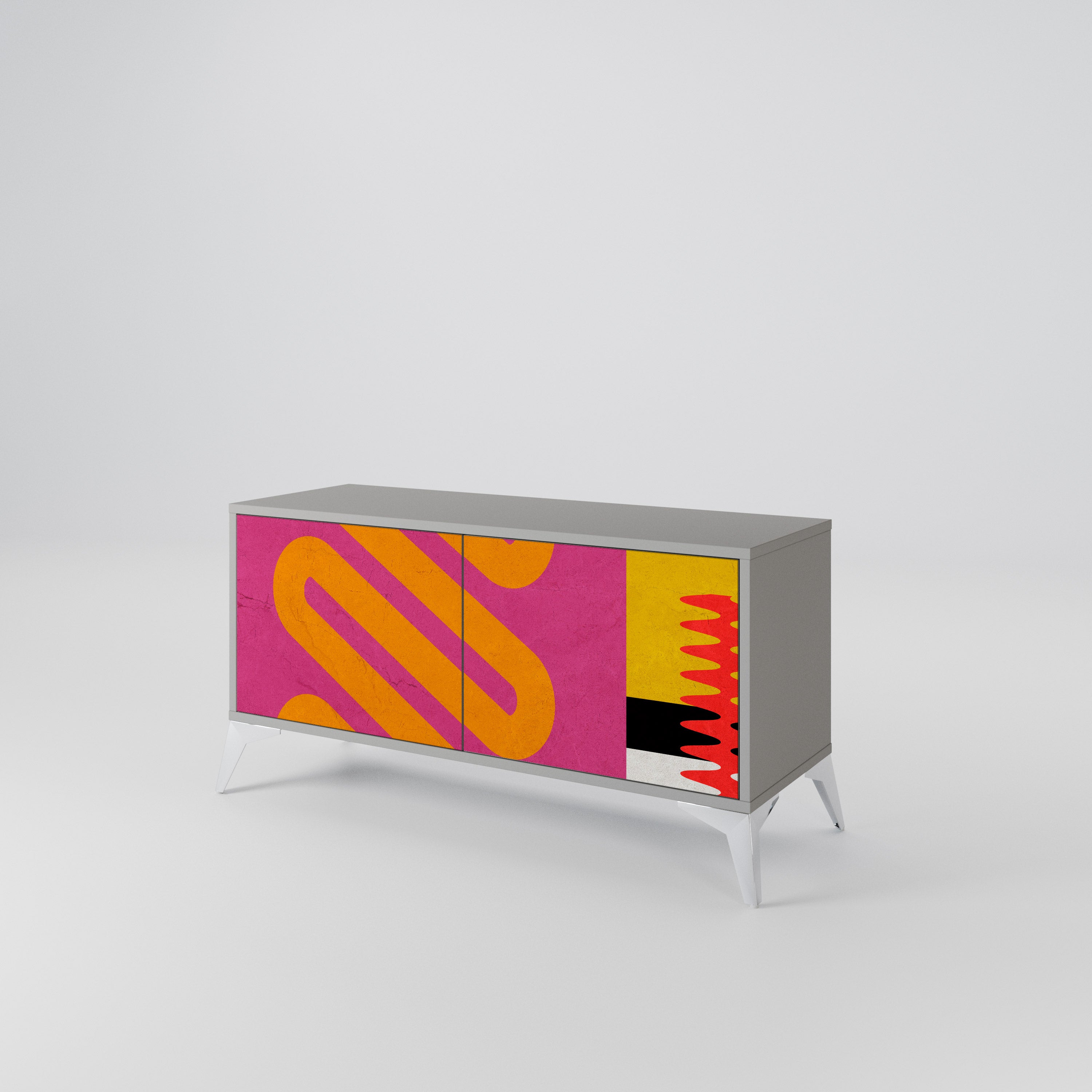 VIVID ART Kompaktowa szafka RTV 2-drzwiowa