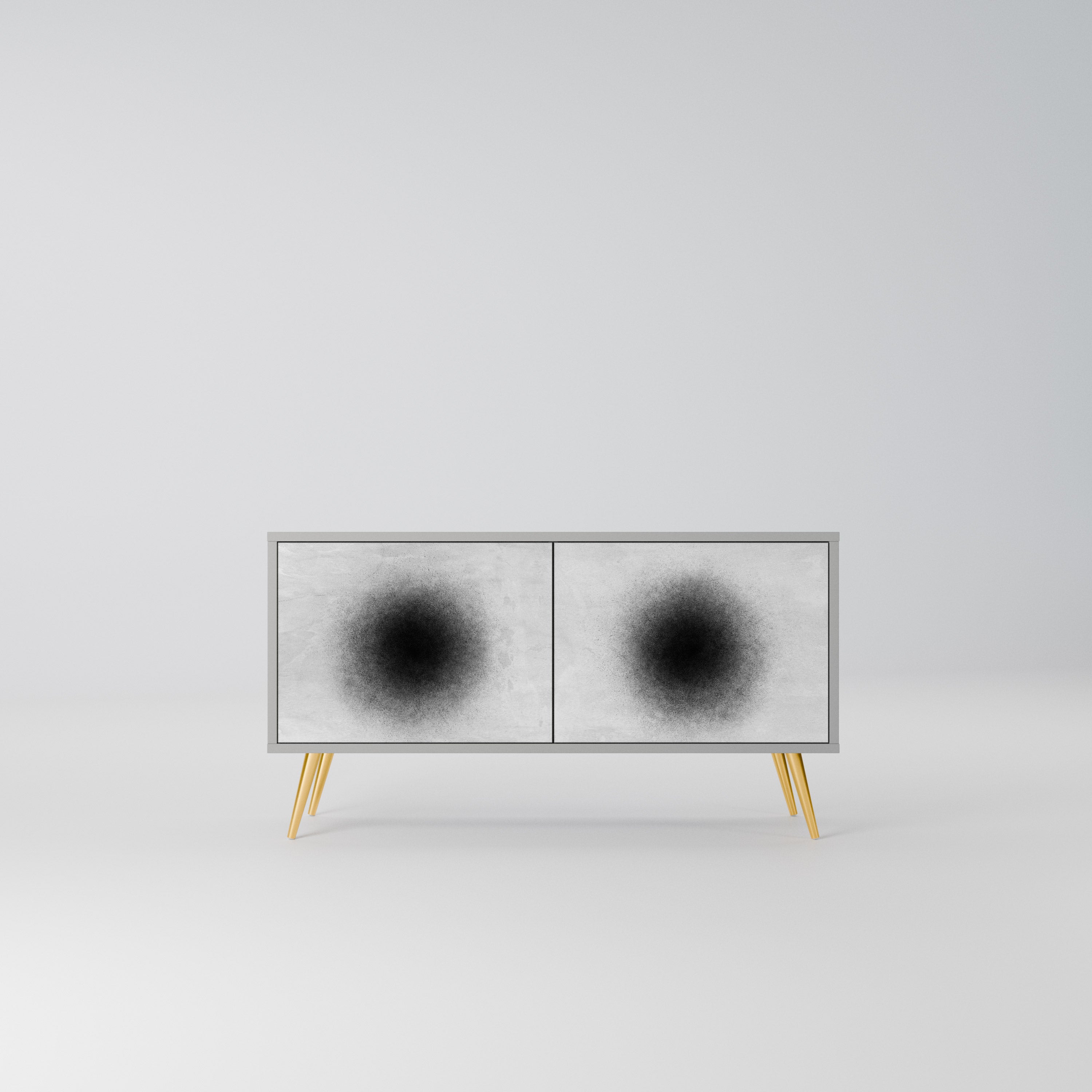BLACK HOLE Kompaktowa szafka RTV 2-drzwiowa