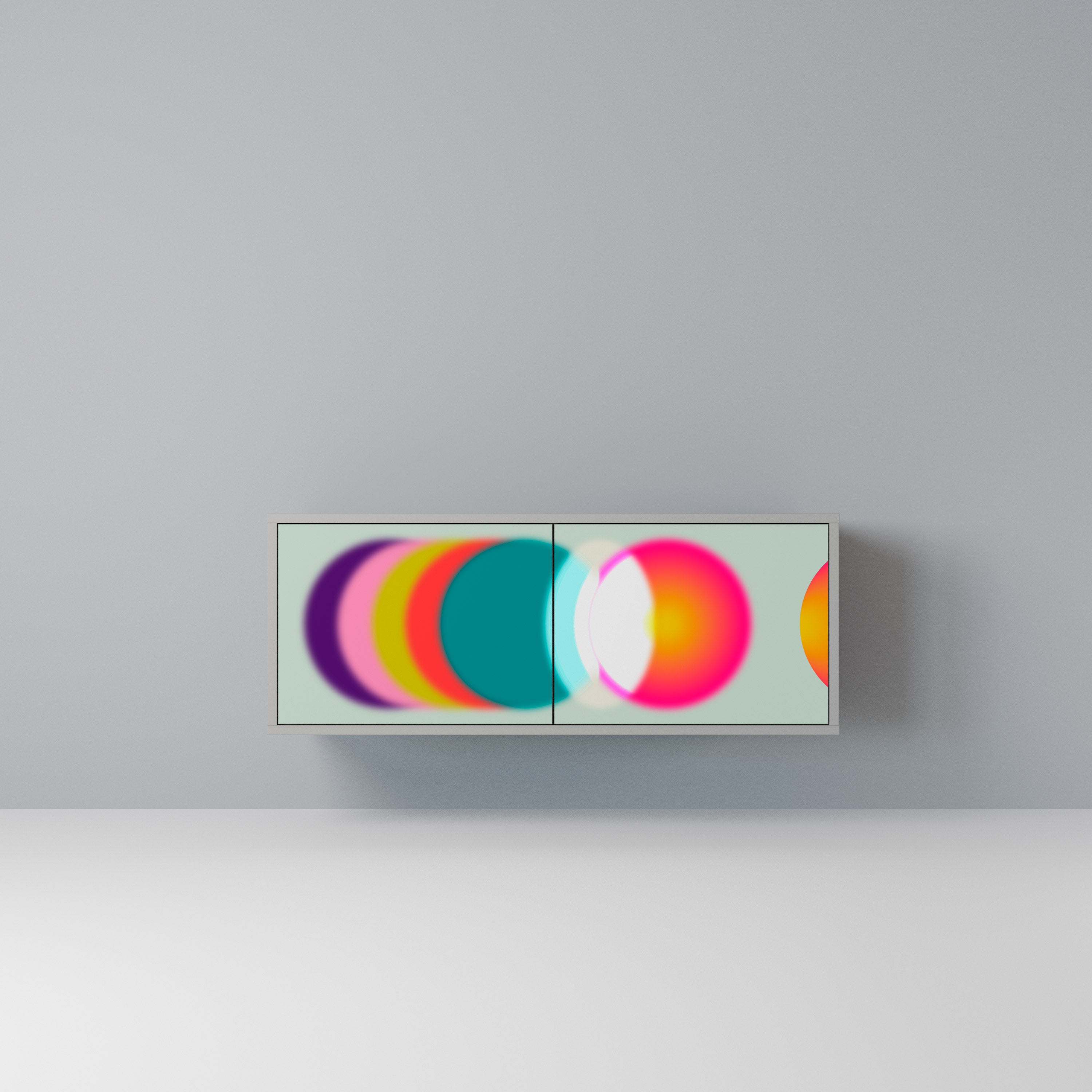 SYMPHONY OF COLORS Kompaktowa szafka RTV 2-drzwiowa