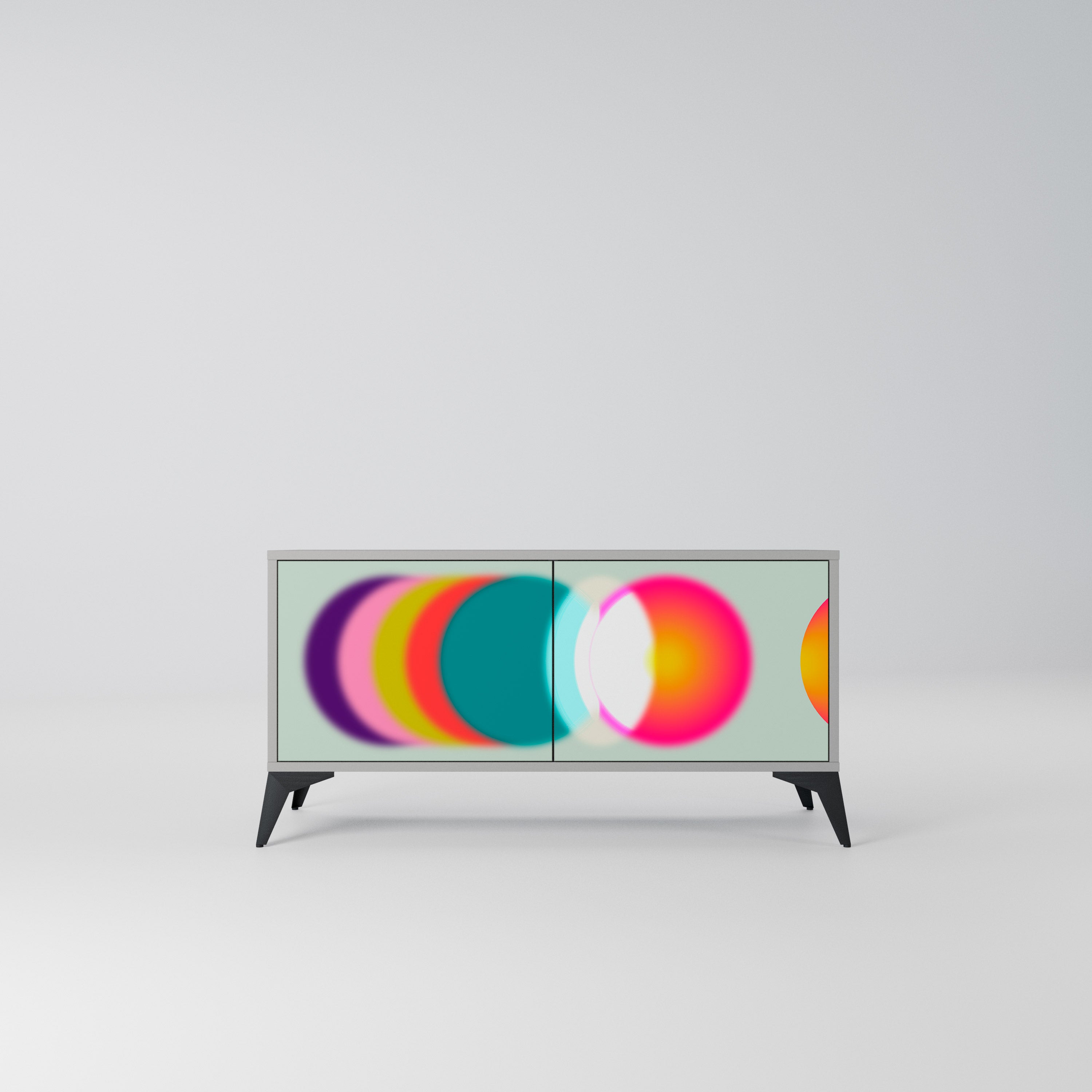 SYMPHONY OF COLORS Kompaktowa szafka RTV 2-drzwiowa