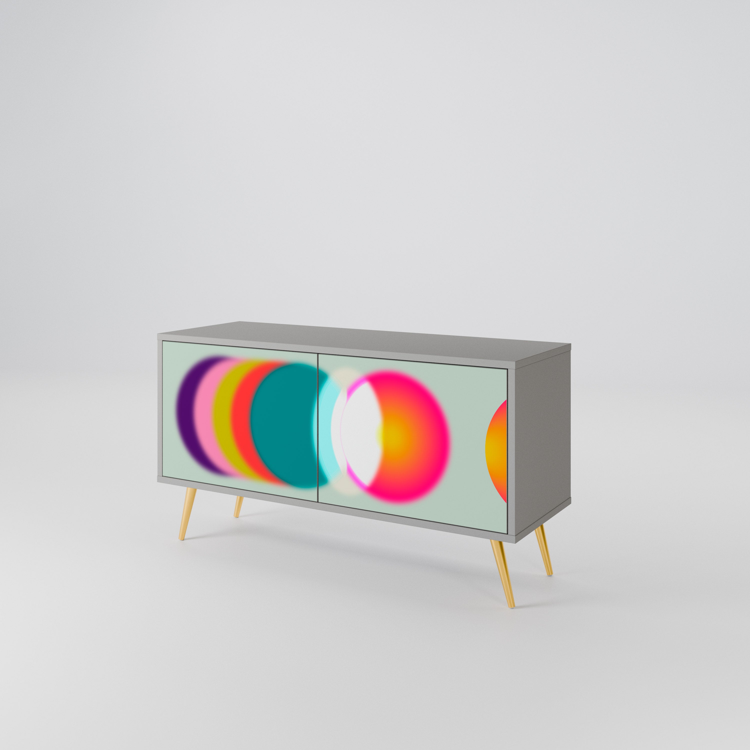 SYMPHONY OF COLORS Kompaktowa szafka RTV 2-drzwiowa