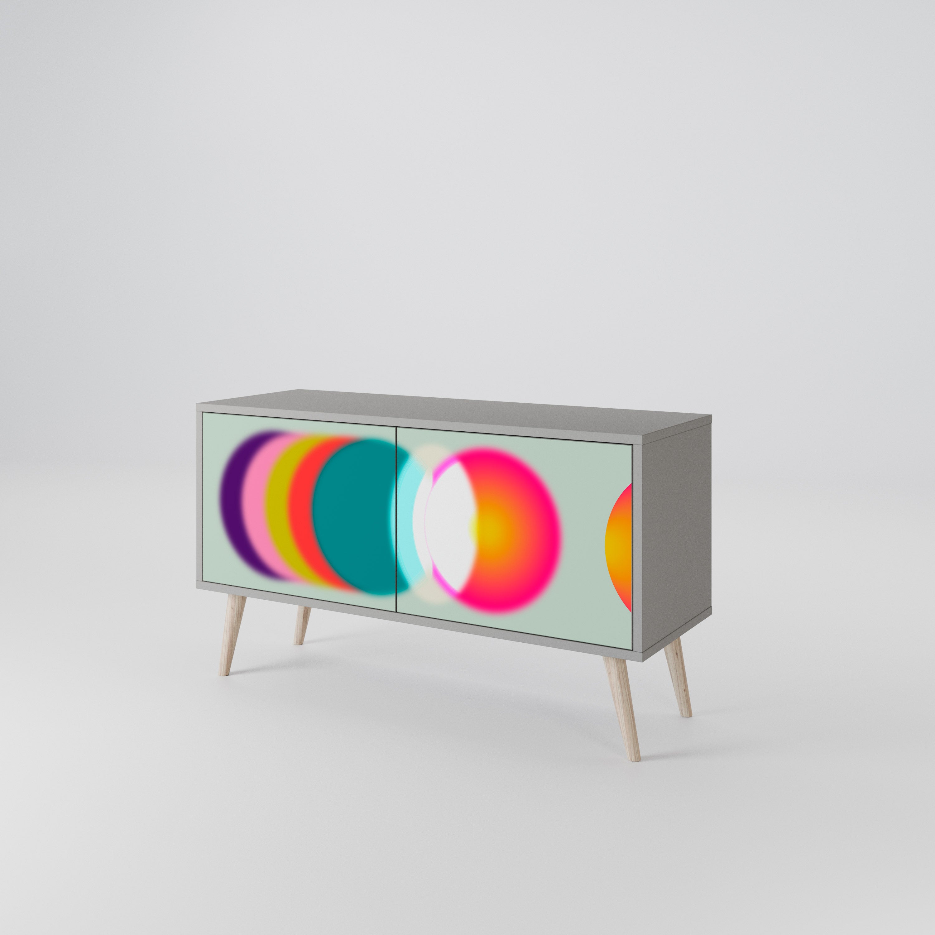 SYMPHONY OF COLORS Kompaktowa szafka RTV 2-drzwiowa
