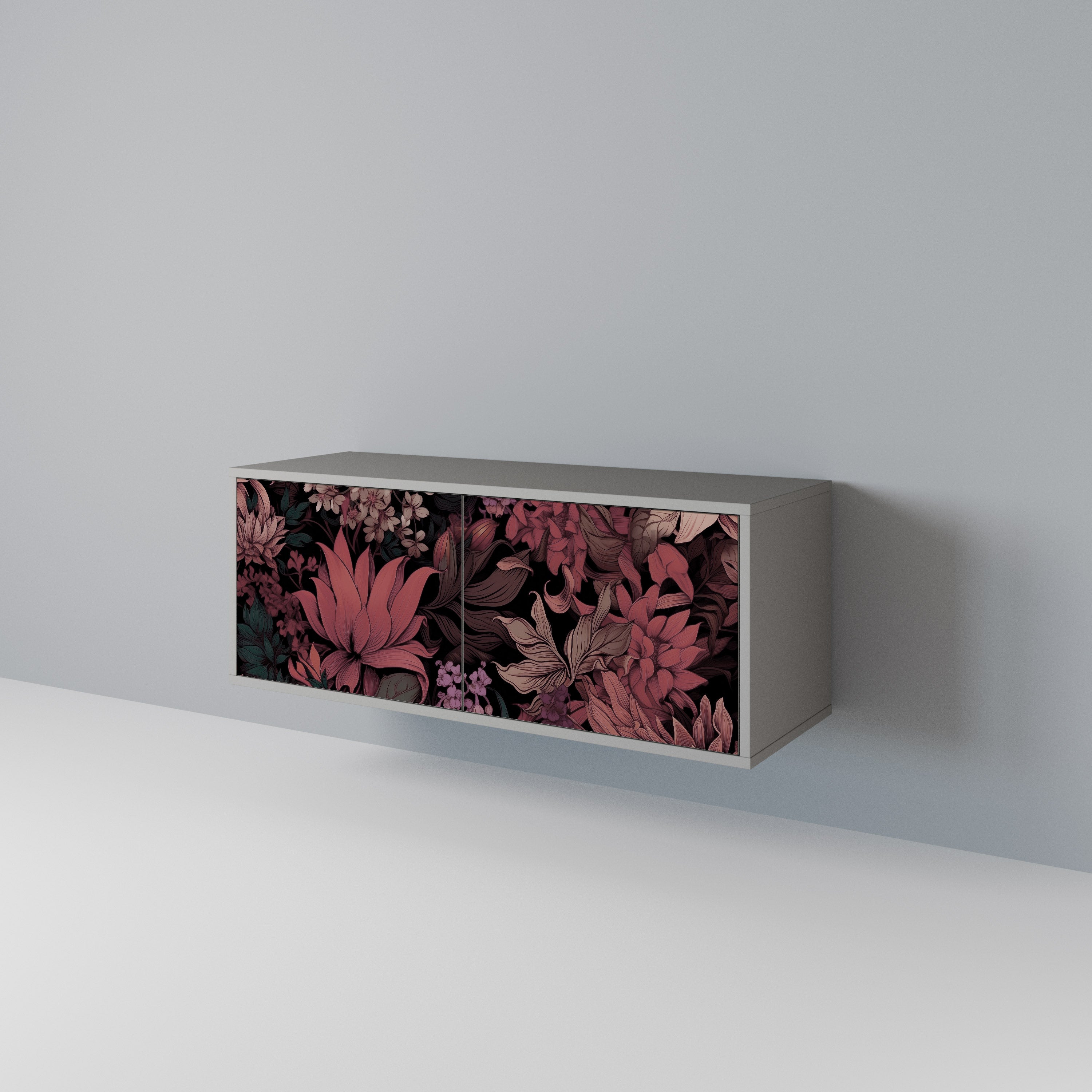 FLORAL WHISPER Kompaktowa szafka RTV 2-drzwiowa