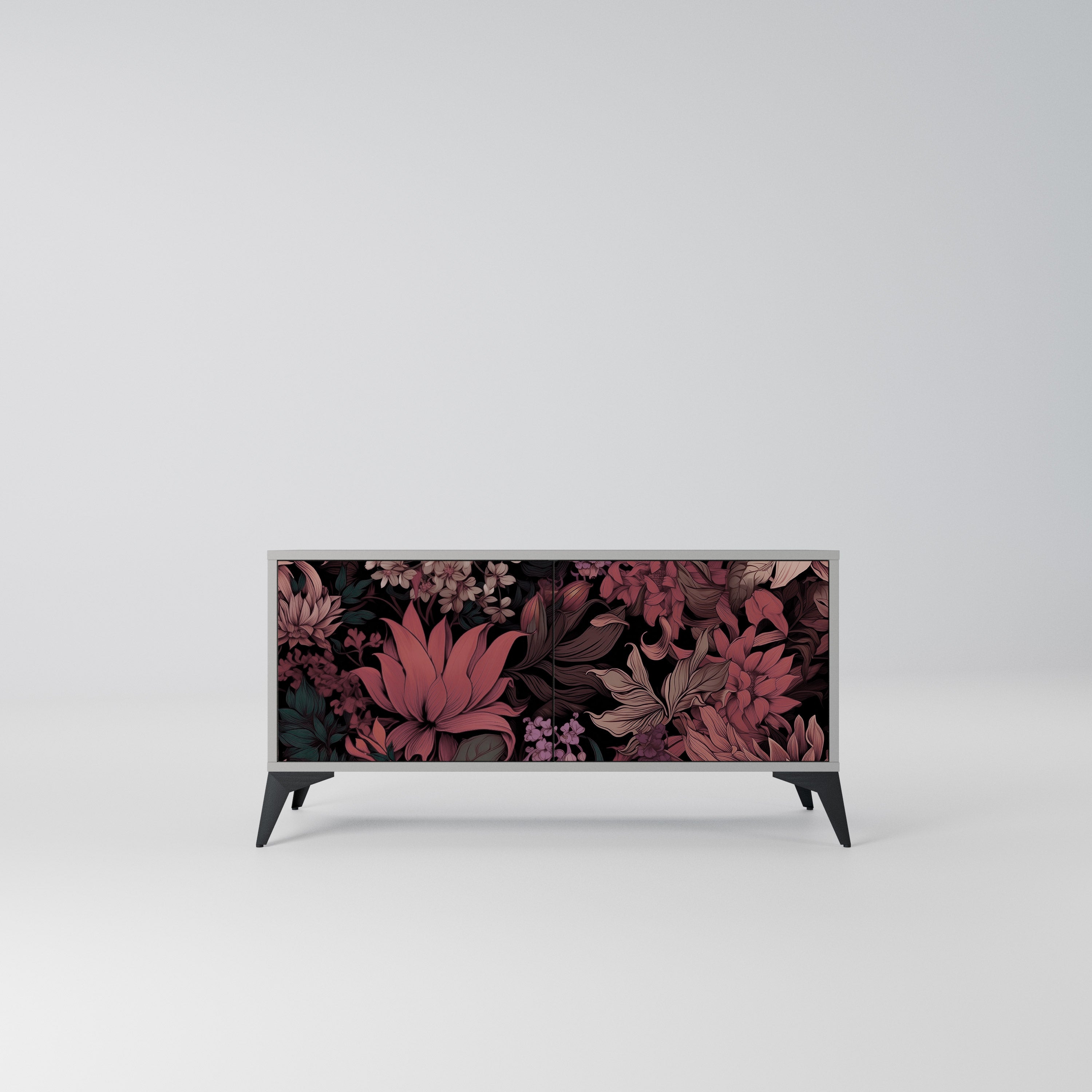 FLORAL WHISPER Kompaktowa szafka RTV 2-drzwiowa