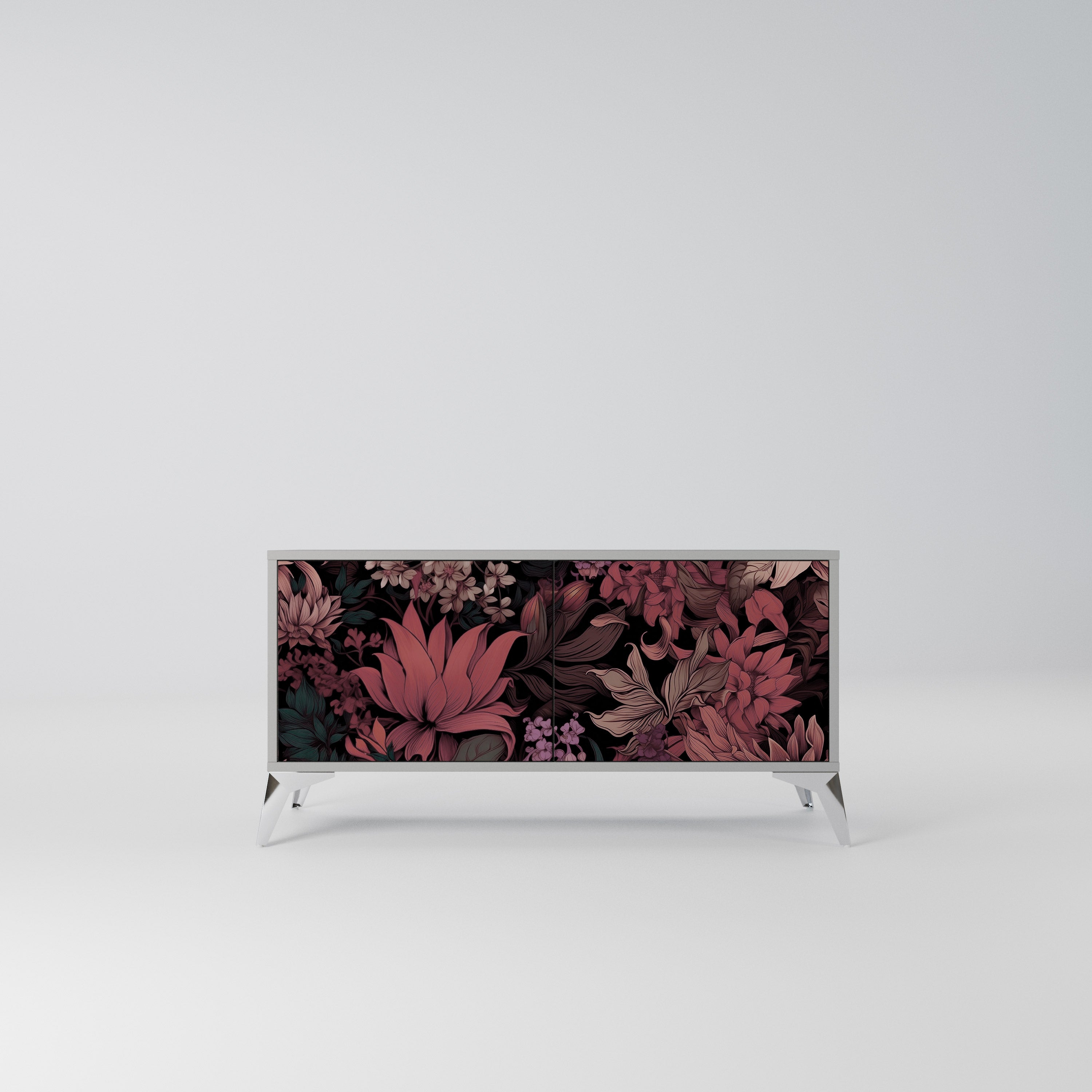 FLORAL WHISPER Kompaktowa szafka RTV 2-drzwiowa