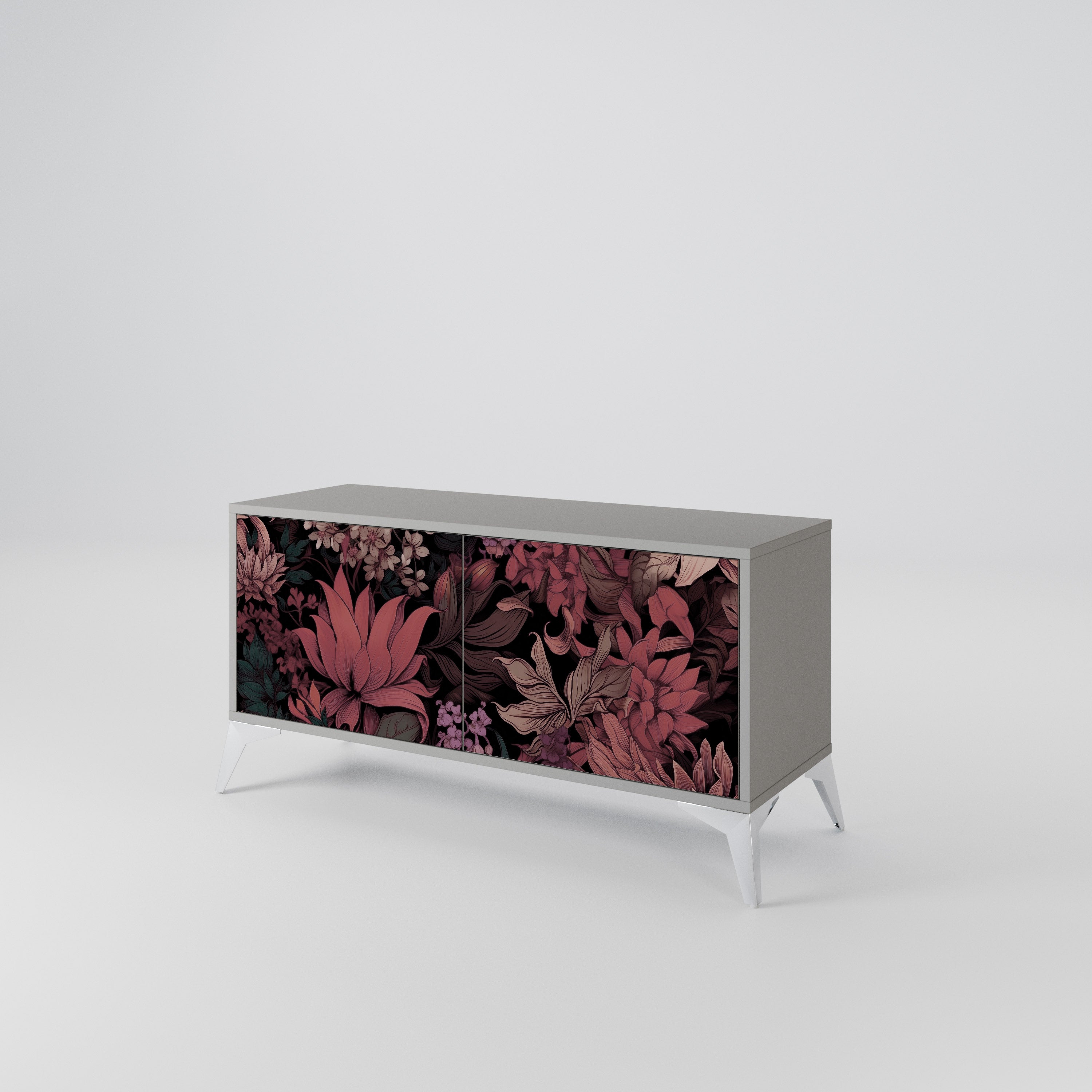 FLORAL WHISPER Kompaktowa szafka RTV 2-drzwiowa