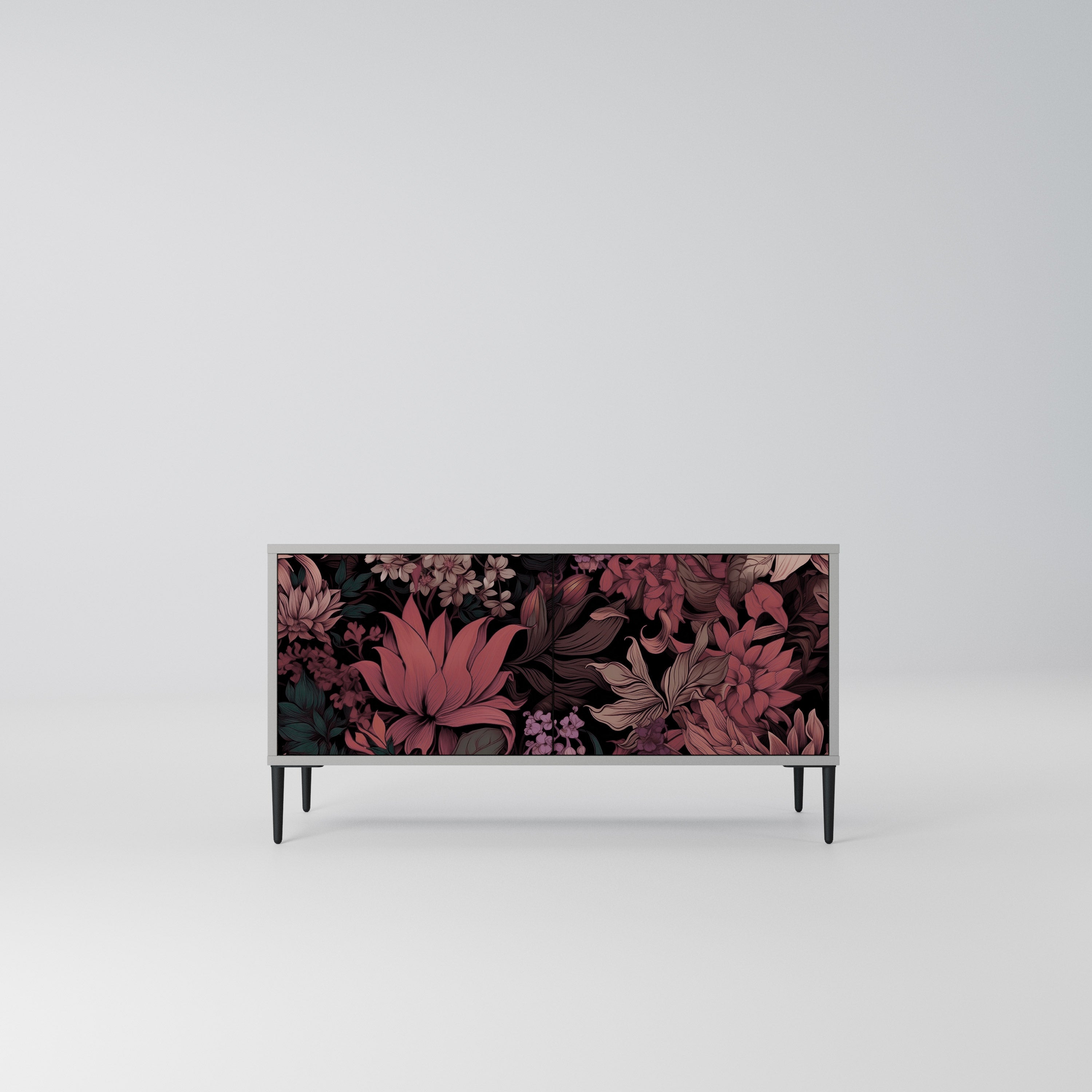 FLORAL WHISPER Kompaktowa szafka RTV 2-drzwiowa