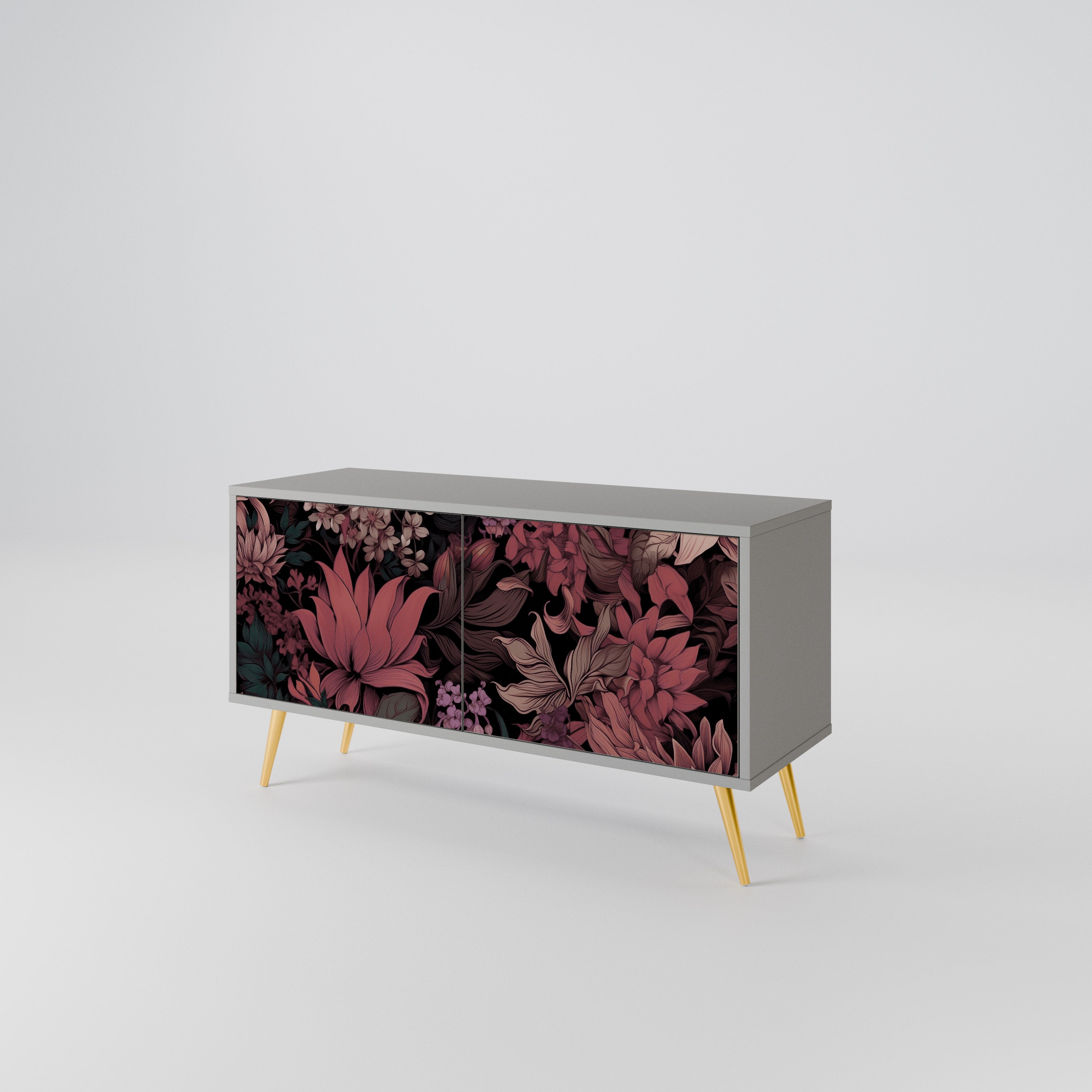 FLORAL WHISPER Kompaktowa szafka RTV 2-drzwiowa